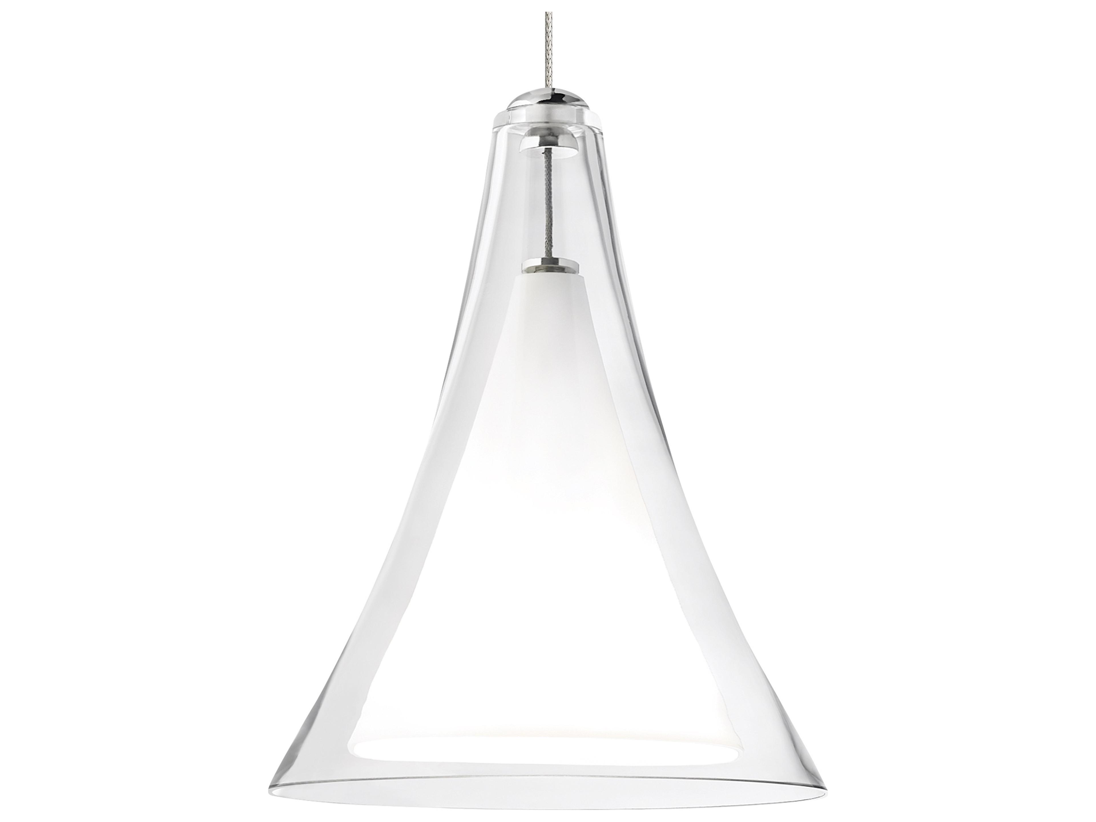Visual Comfort Modern Melrose 1-Light Nickel Mini Pendant