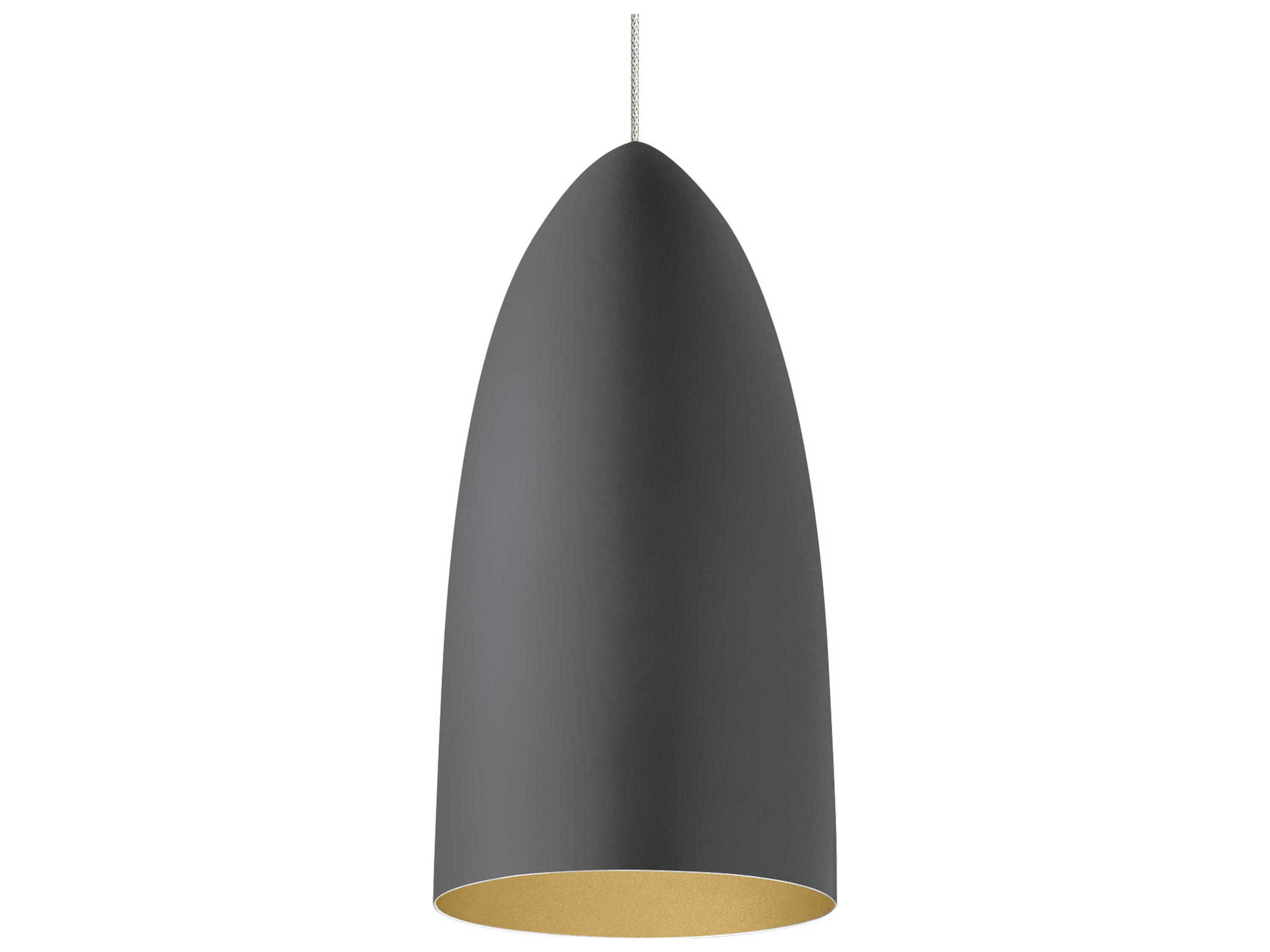 Visual Comfort Modern Signal 1-Light Satin Nickel Gray Mini Pendant