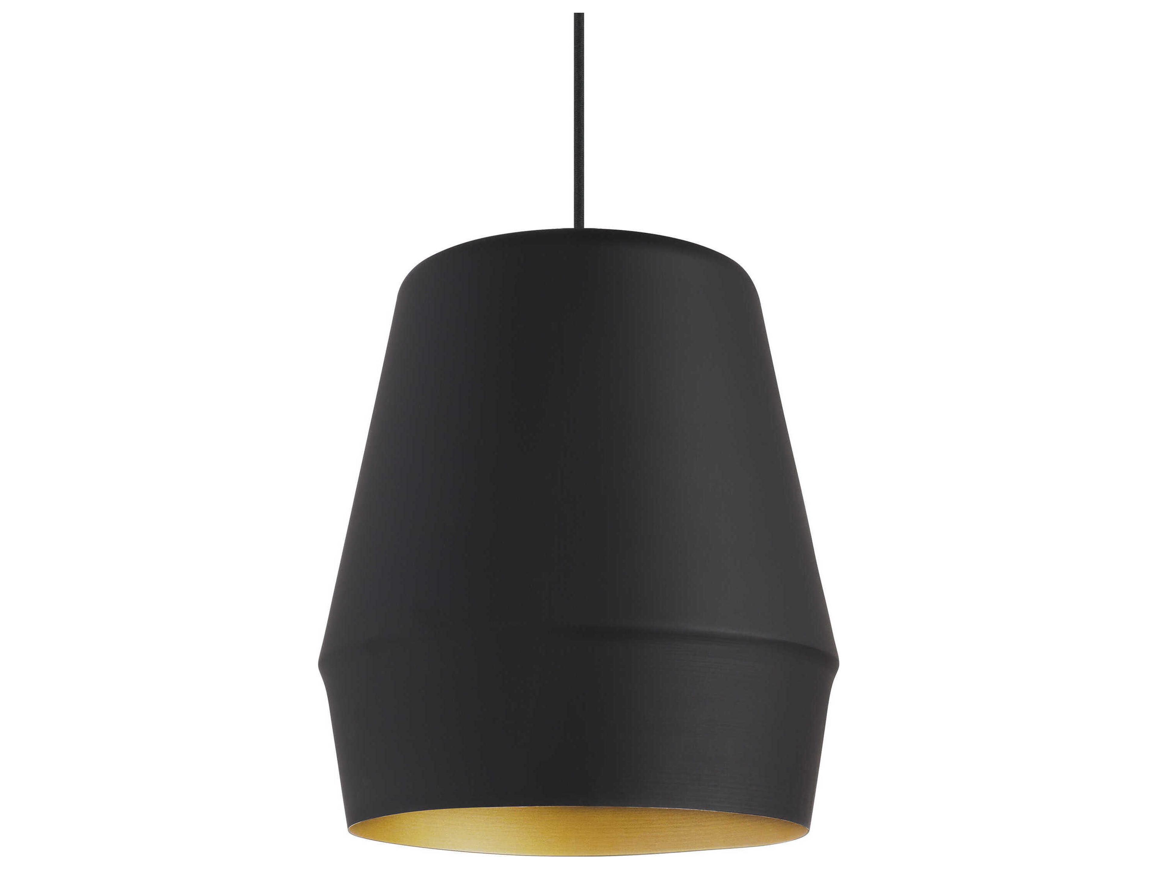 Allea 1-Light Black Gold Mini Pendant