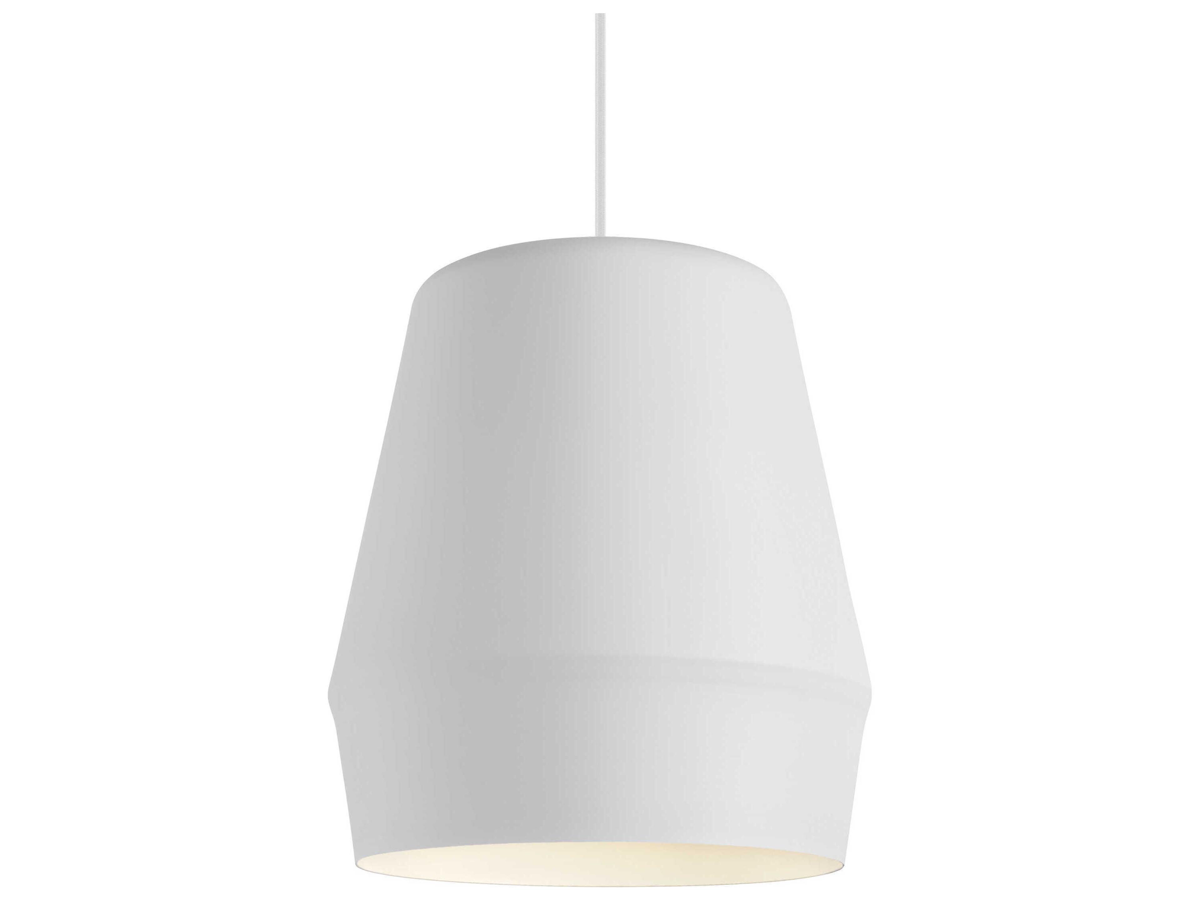 Visual Comfort Modern Allea 1-Light Matte White Mini Pendant