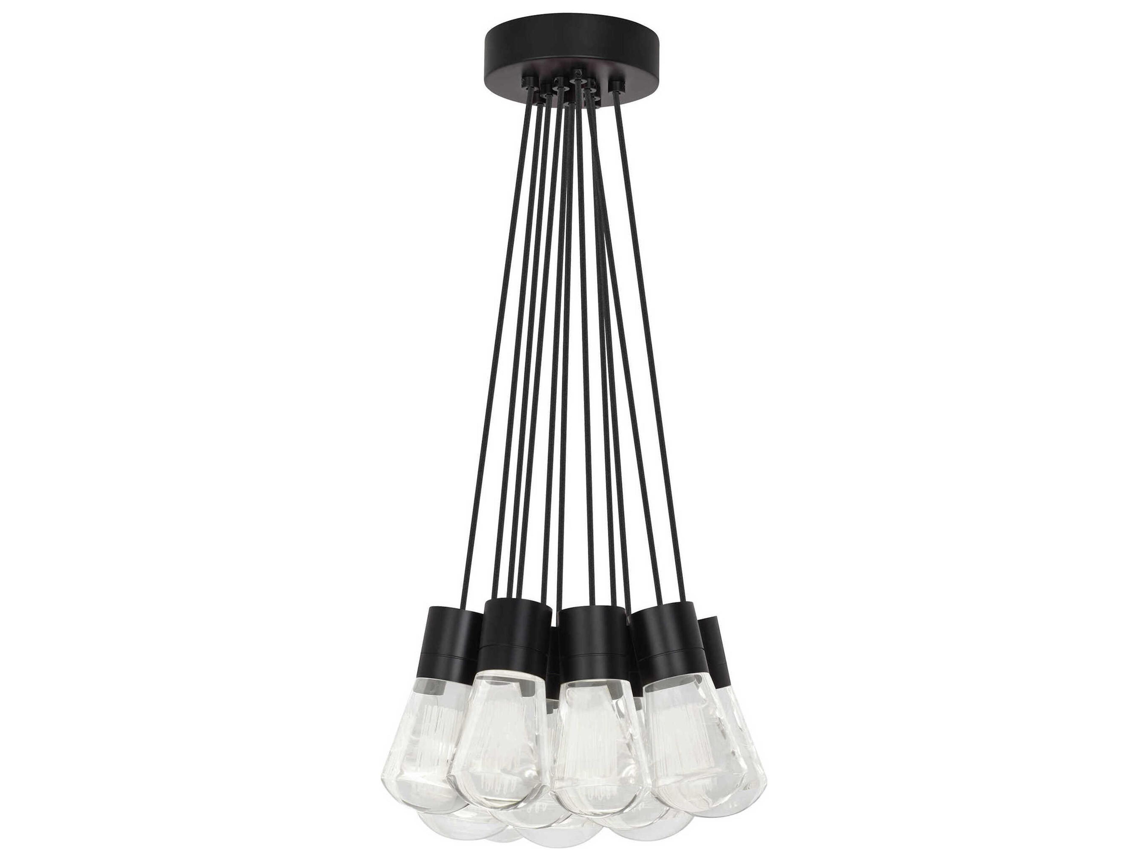 Visual Comfort Modern Alva 11-Light Black Pendant