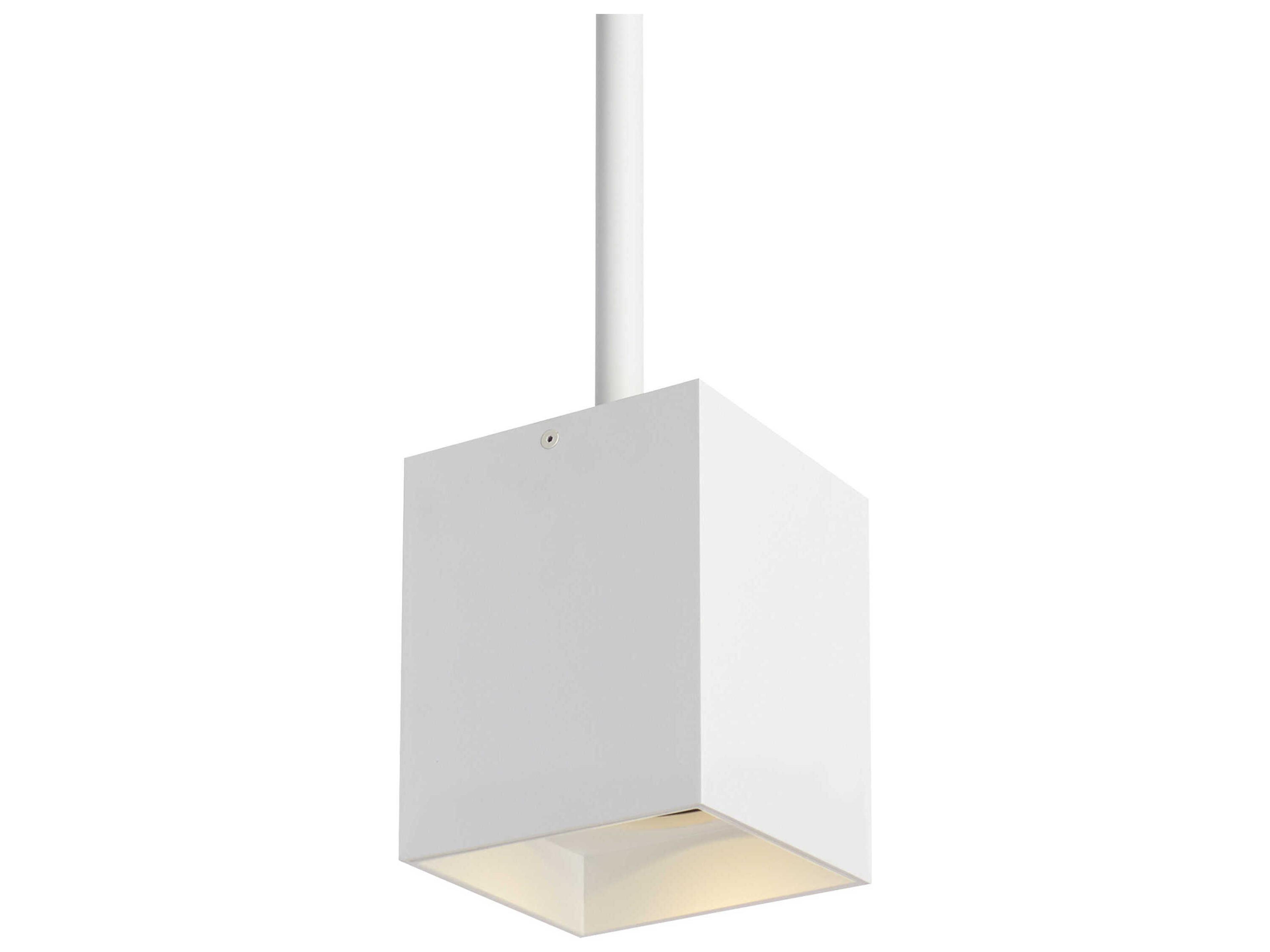 Visual Comfort Modern Exo 1-Light Matte White Mini Pendant