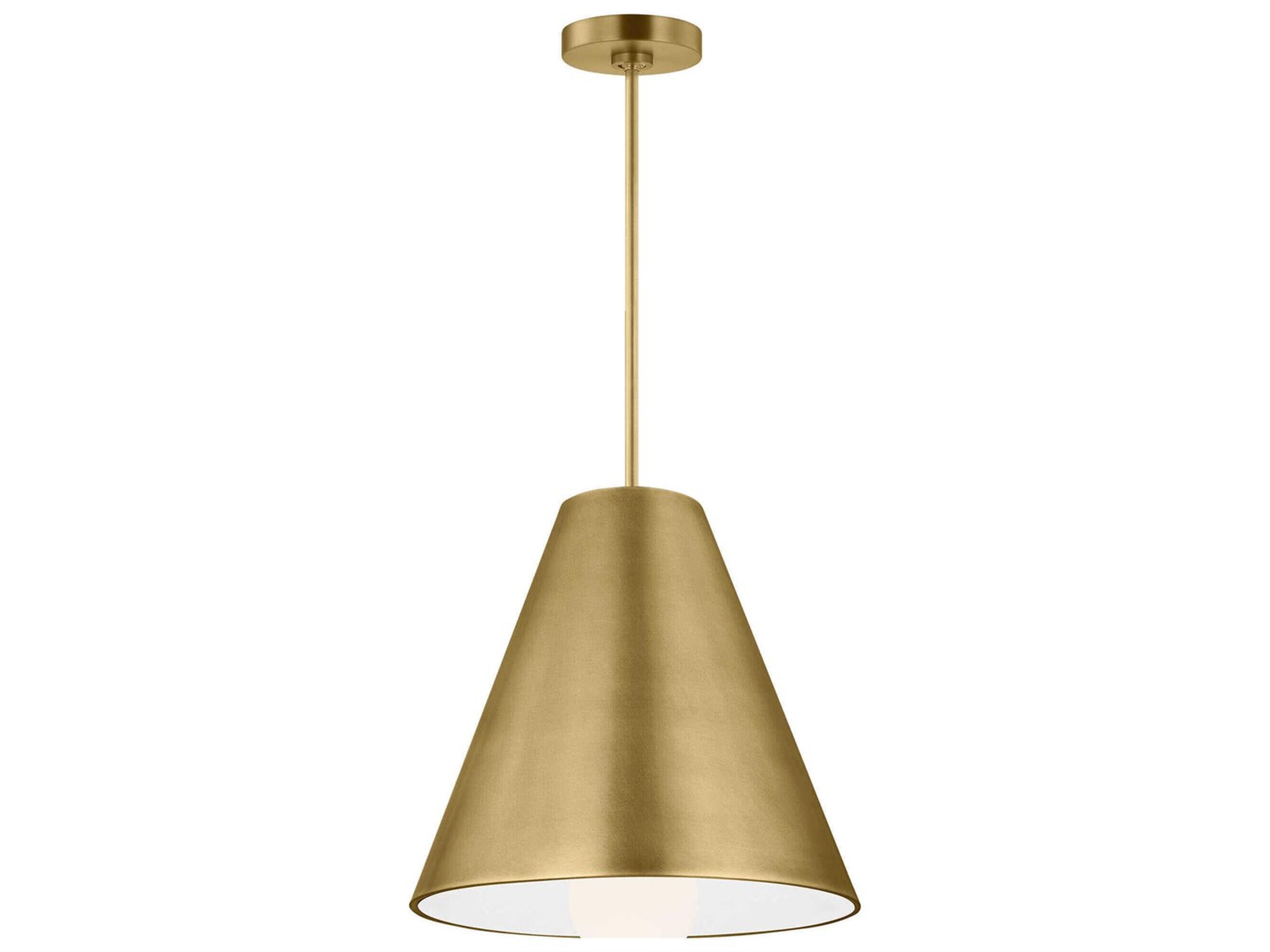 Visual Comfort Modern Joni 1-Light Plated Brass Pendant
