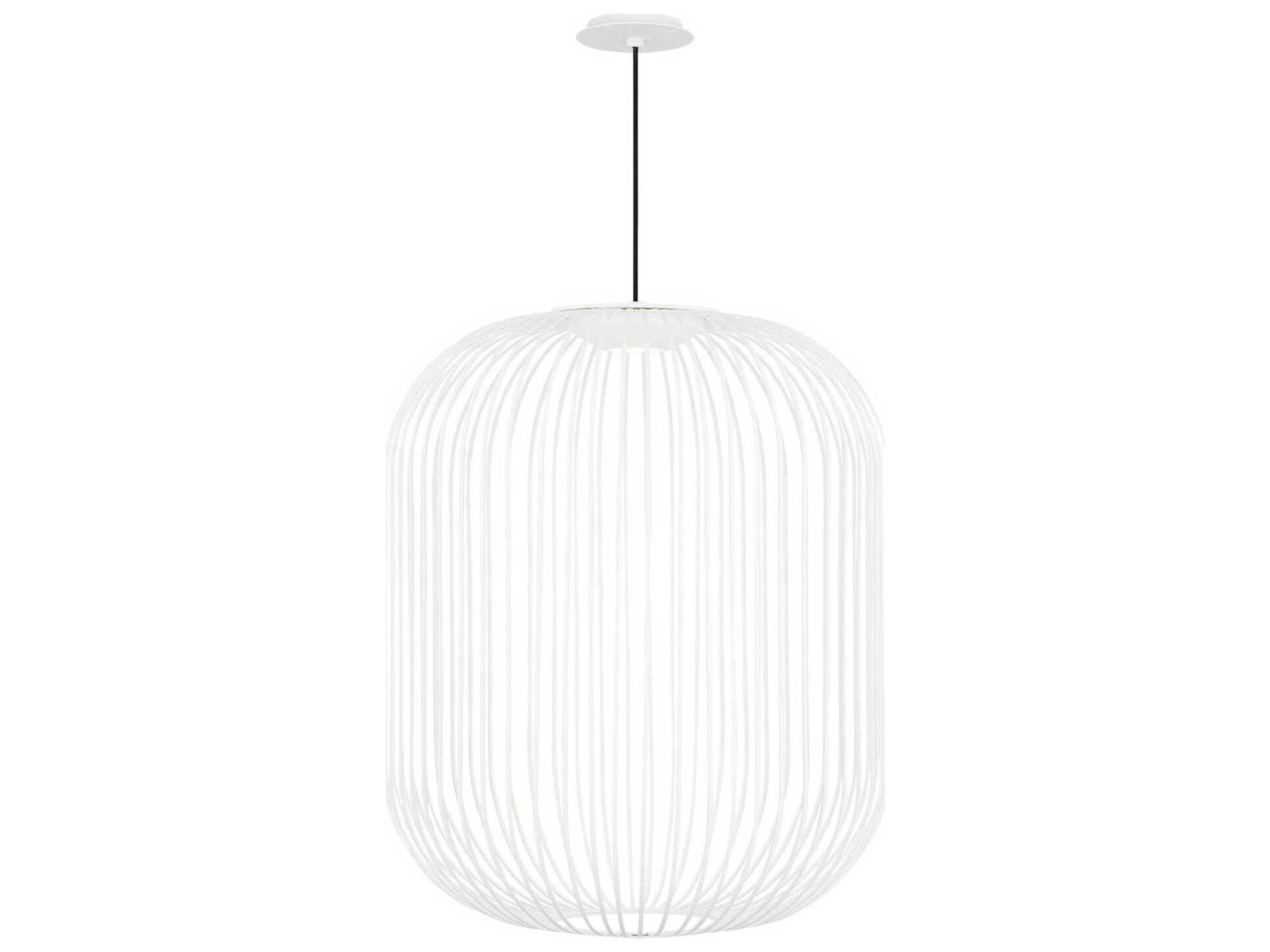 Visual Comfort Modern Kai 1-Light Matte White Pendant