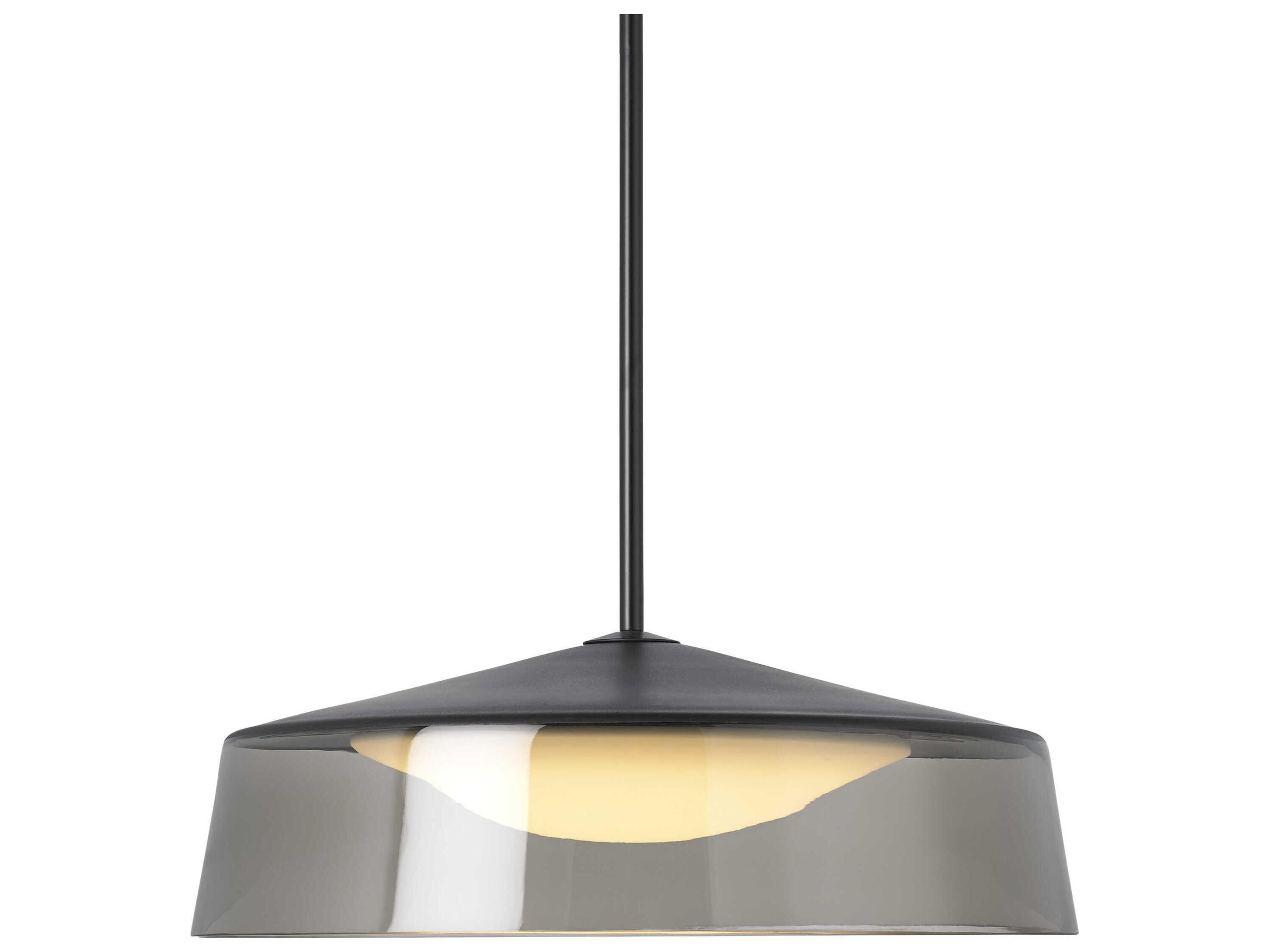 Visual Comfort Modern Masque 1-Light Black Pendant