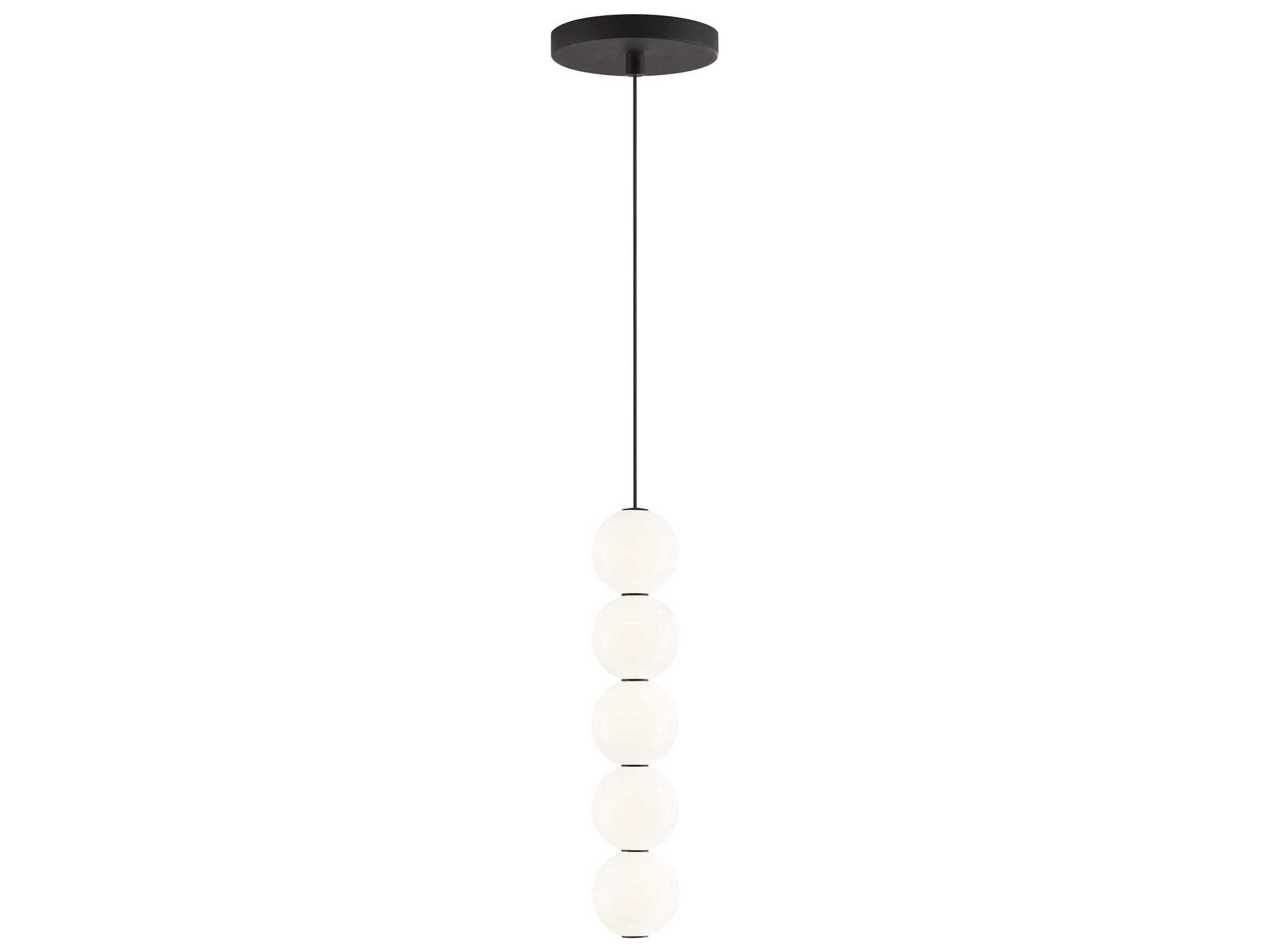 Visual Comfort Modern Orbet 5-Light Nightshade Black Mini Pendant