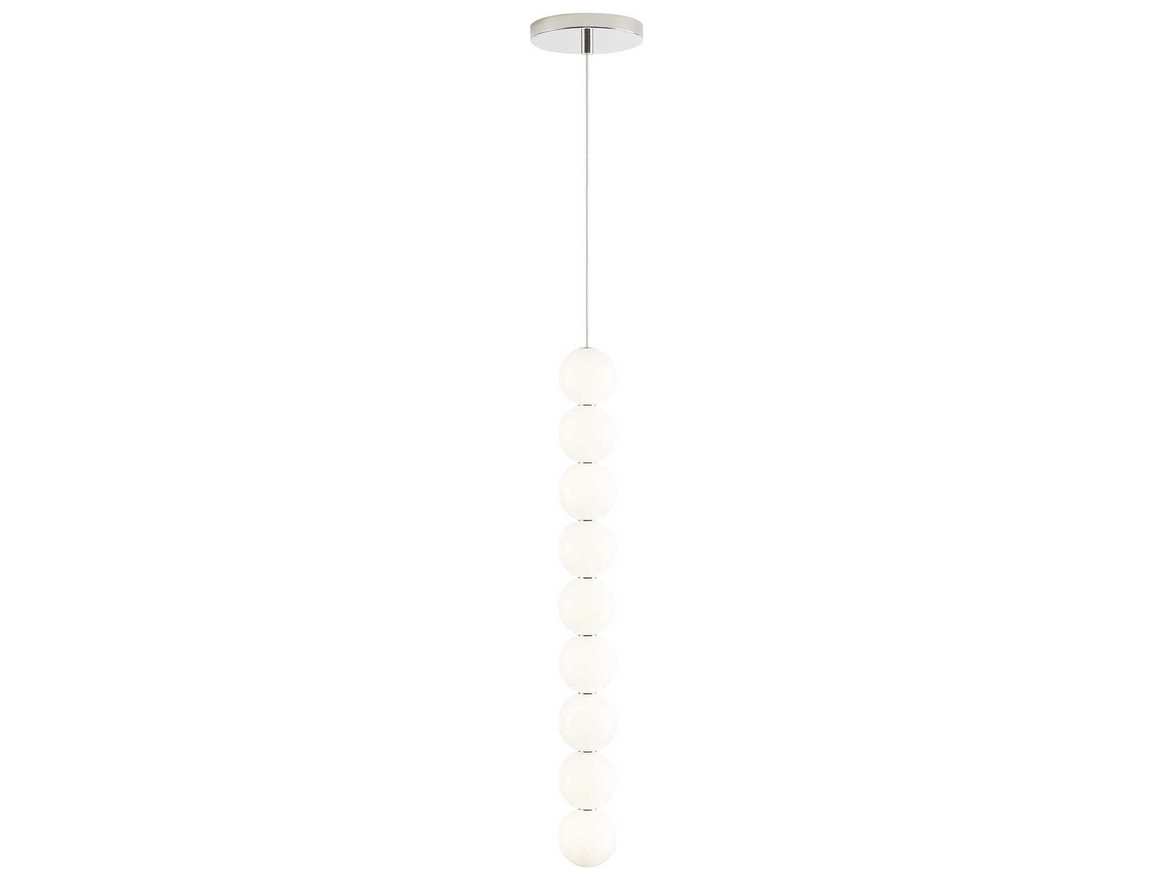 Visual Comfort Modern Orbet 9-Light Polished Nickel Mini Pendant