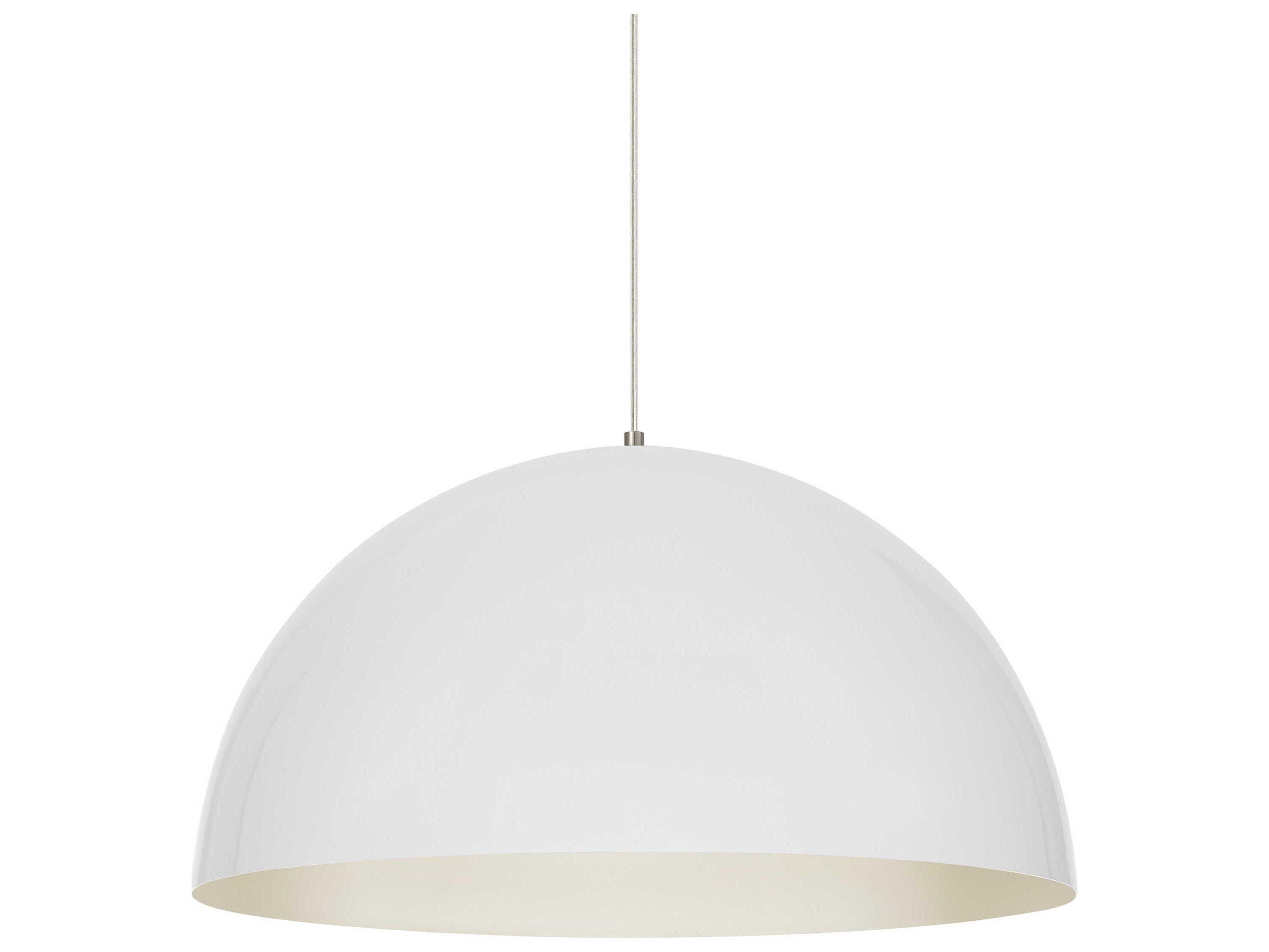 Visual Comfort Modern Powell Street 1-Light White Dome Pendant