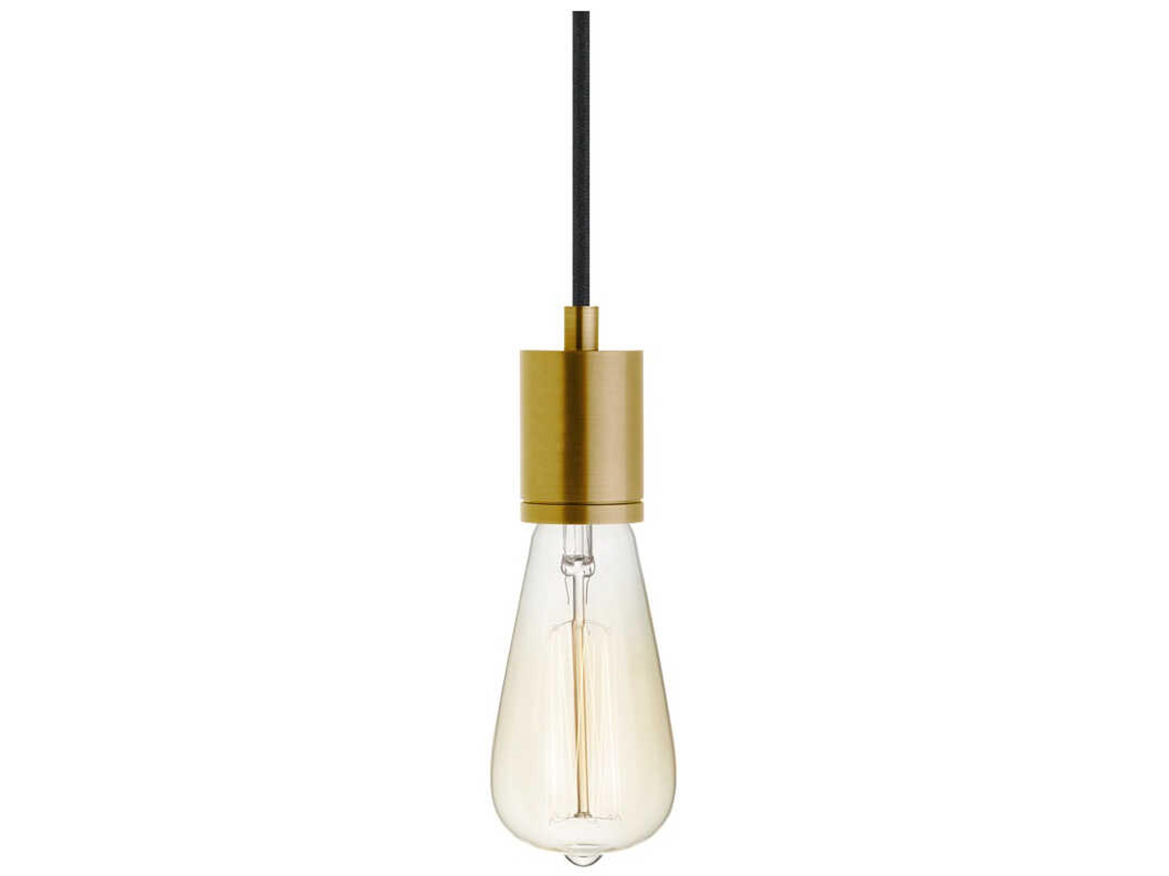 Visual Comfort Modern Soco 1-Light Hand Rubbed Antique Brass Mini Pendant