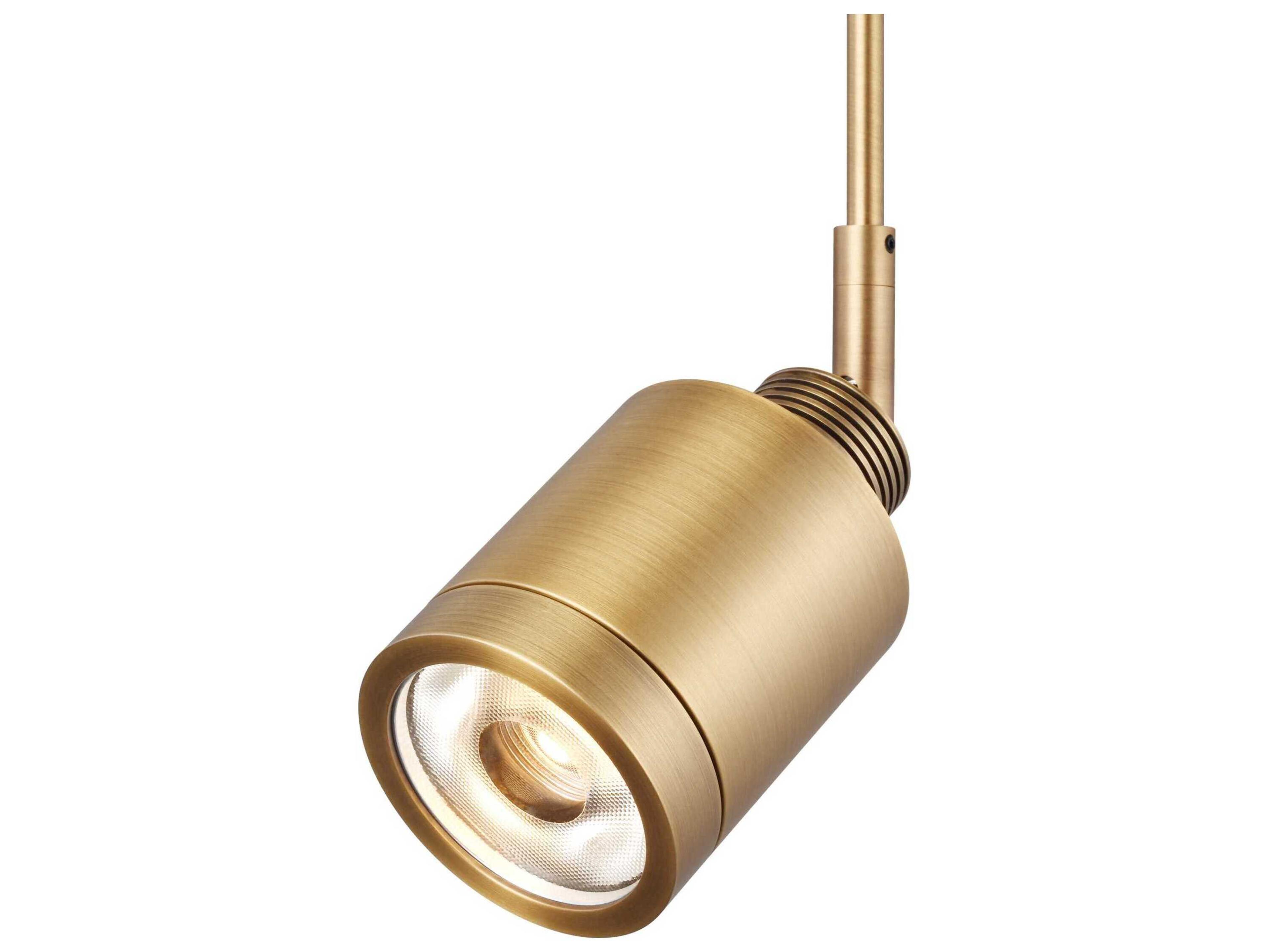 Visual Comfort Modern Tellium 1-Light Natural Brass Spot Light