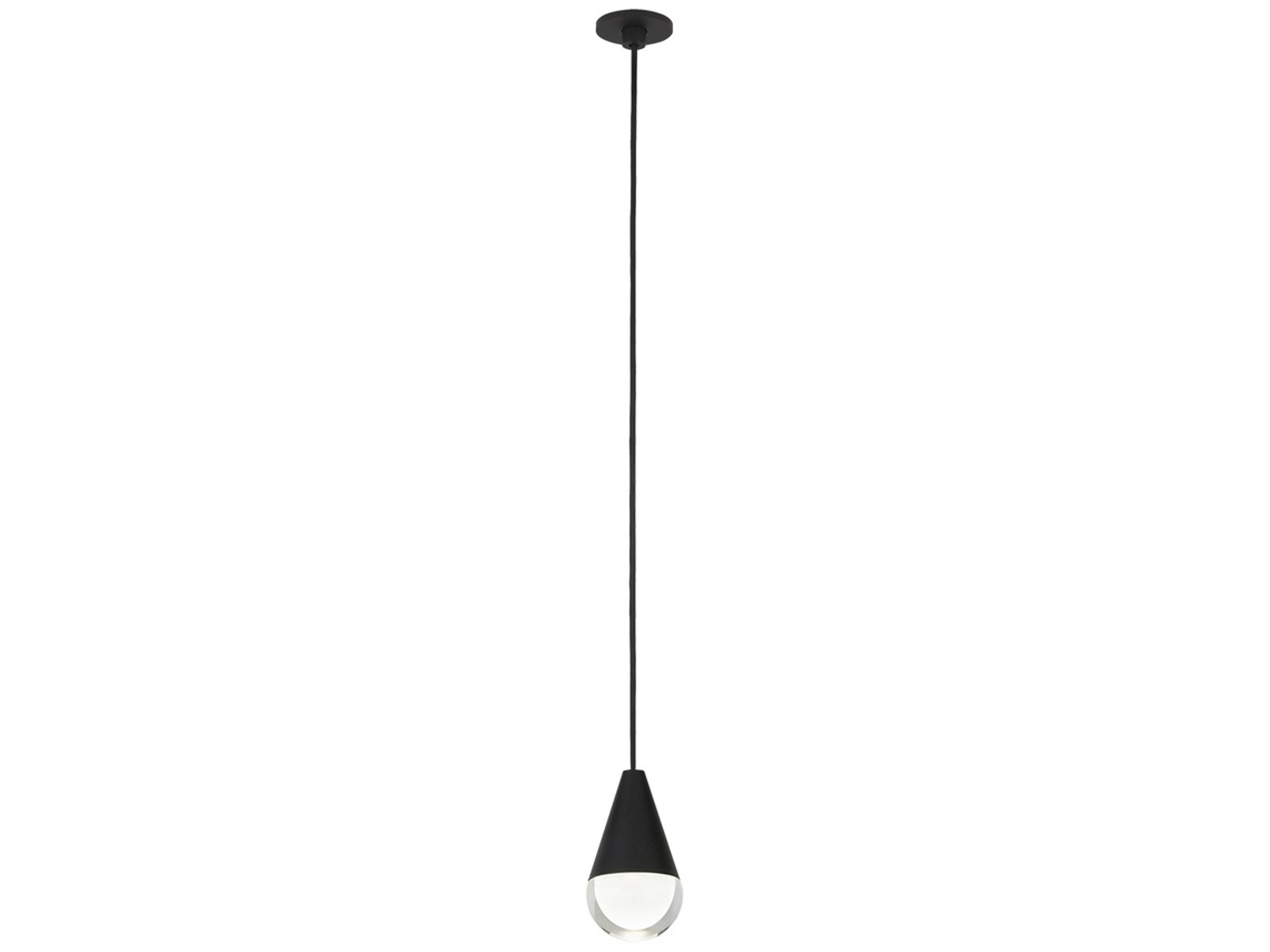 Visual Comfort Modern Cupola 1-Light Nightshade Black Mini Pendant