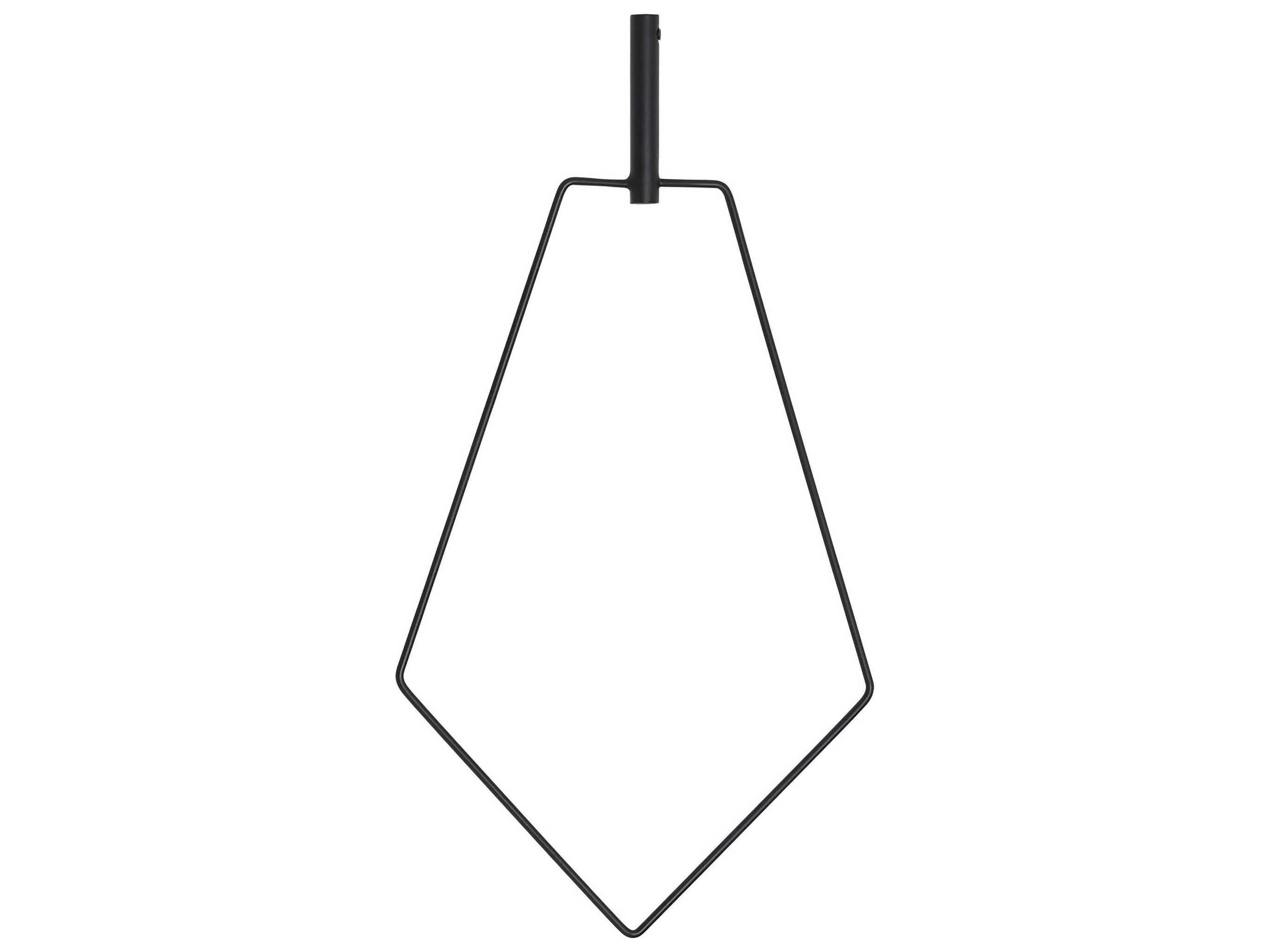 Visual Comfort Modern Trellis Nightshade Black Pentagon Accessory