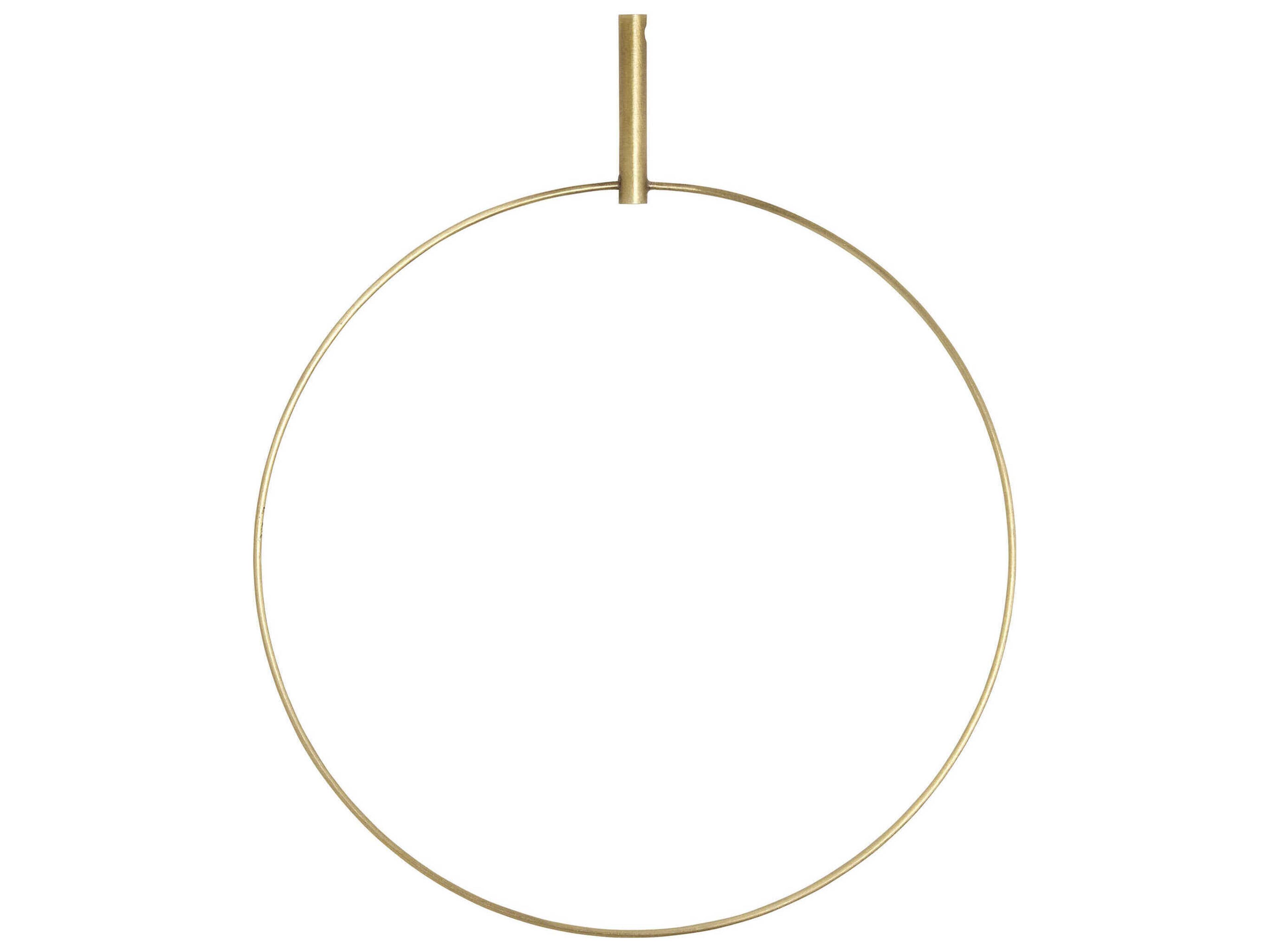 Visual Comfort Modern Trellis Natural Brass Round Accessory