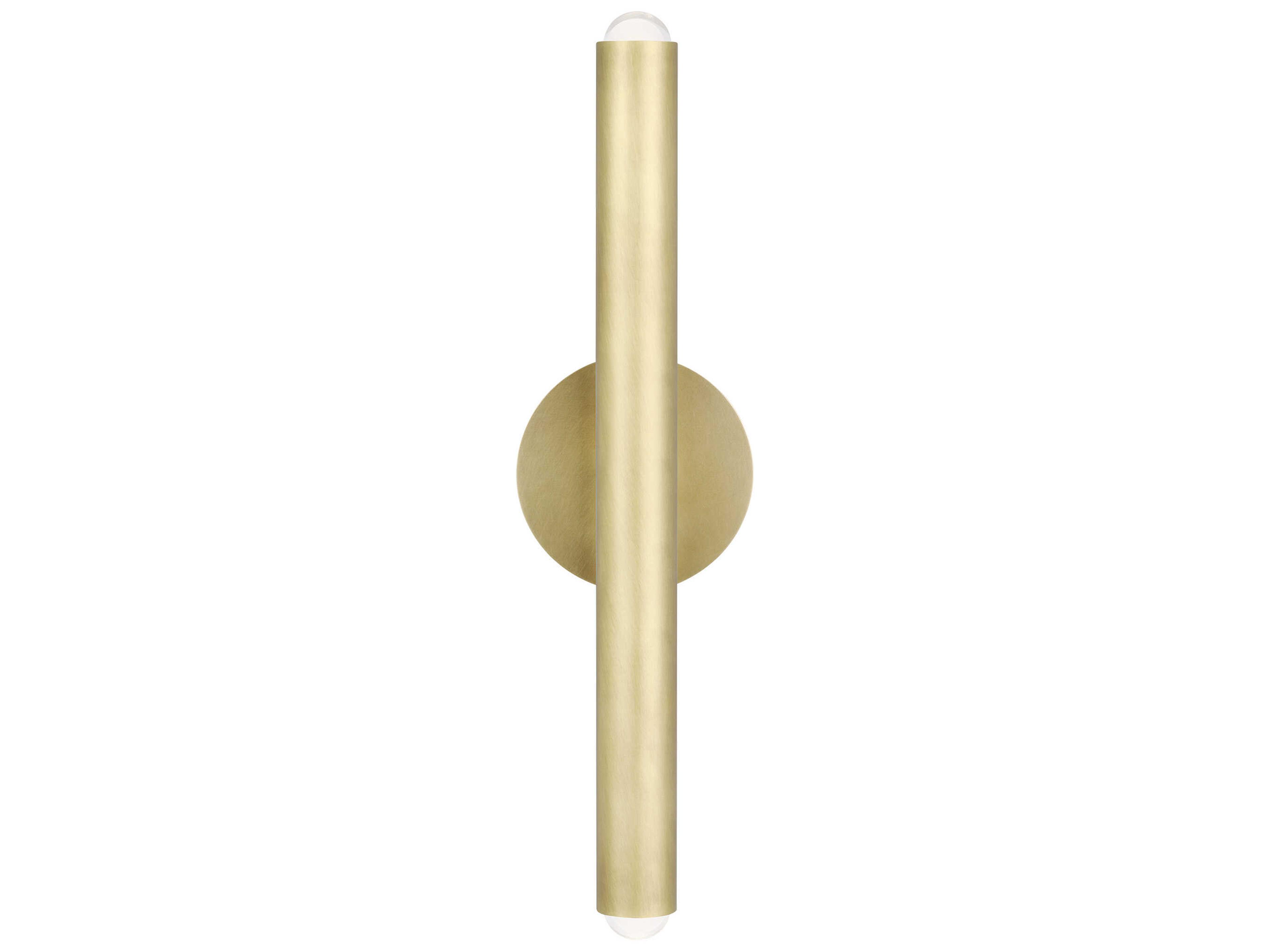 Visual Comfort Modern Ebell 2-Light Natural Brass Wall Sconce