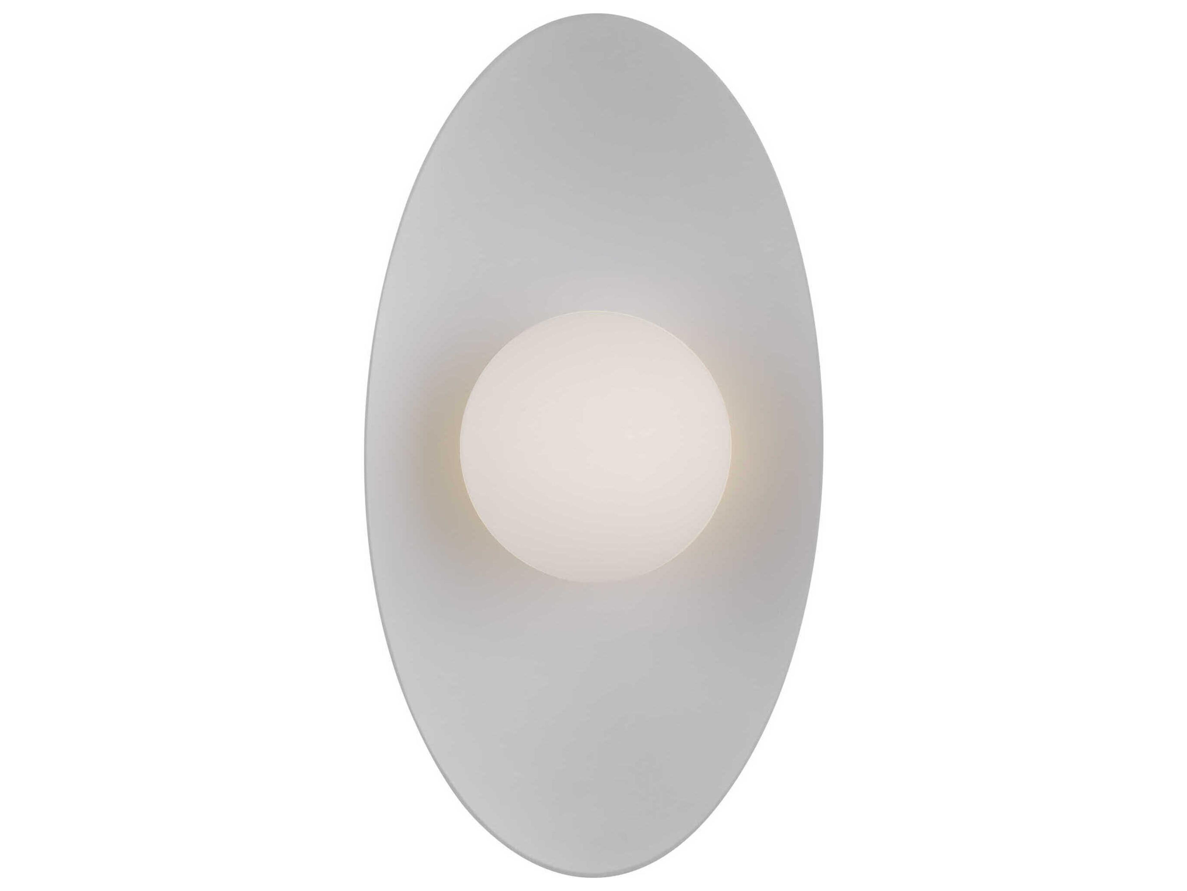 Visual Comfort Modern Joni 1-Light Matte Black White Wall Sconce