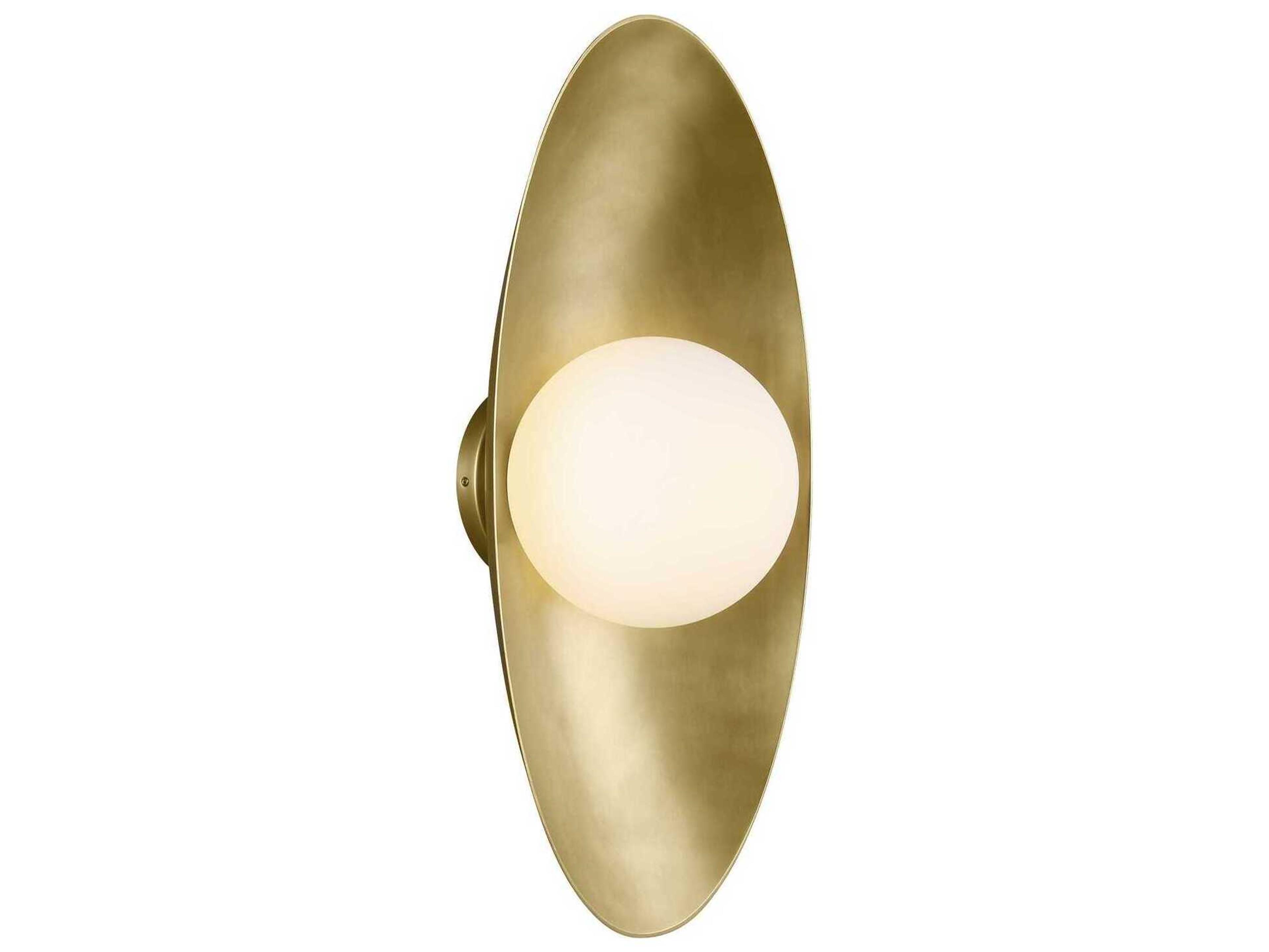 Visual Comfort Modern Joni 1-Light Plated Brass Wall Sconce