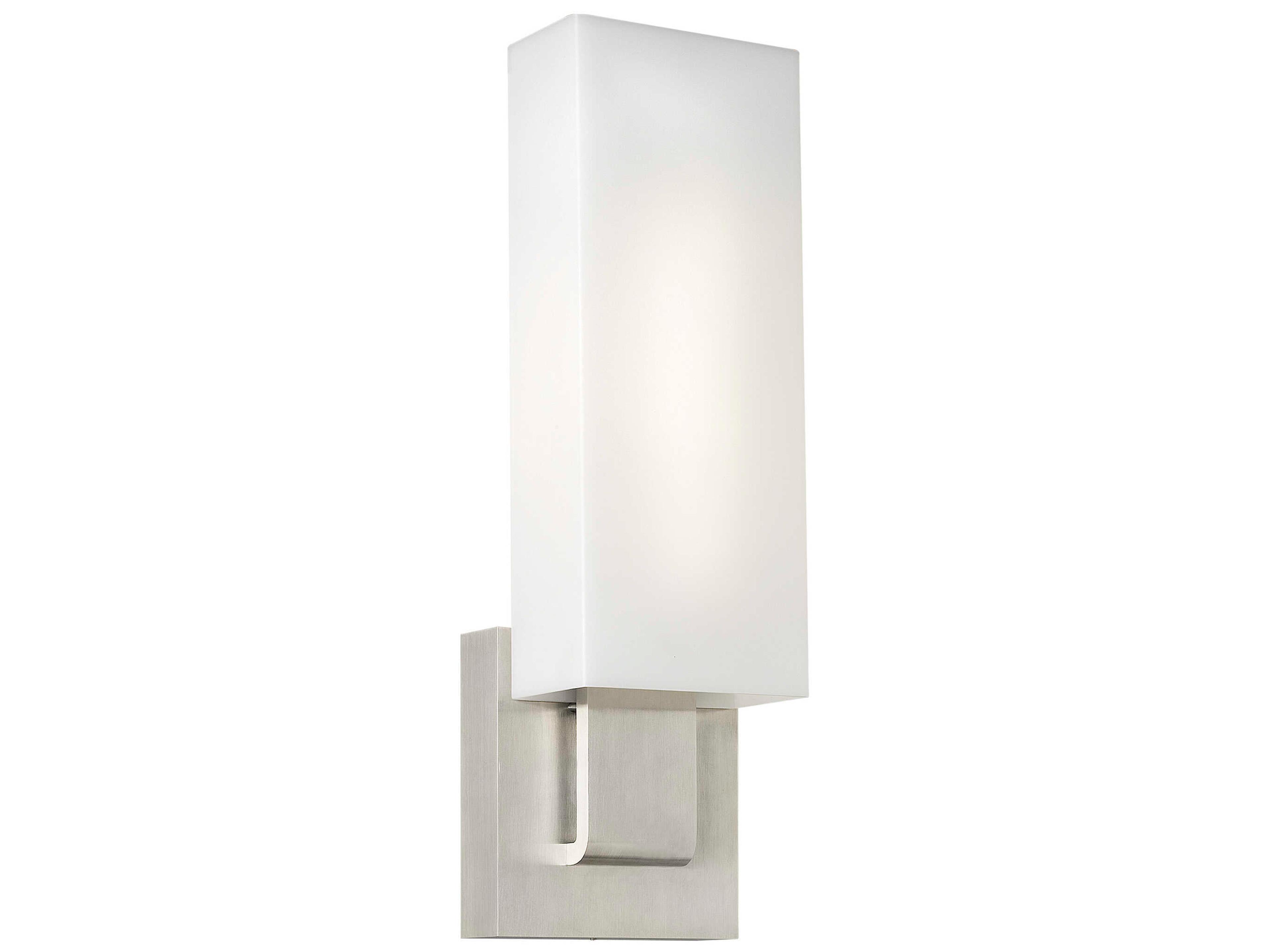 Visual Comfort Modern Kisdon 1-Light Satin Nickel Wall Sconce