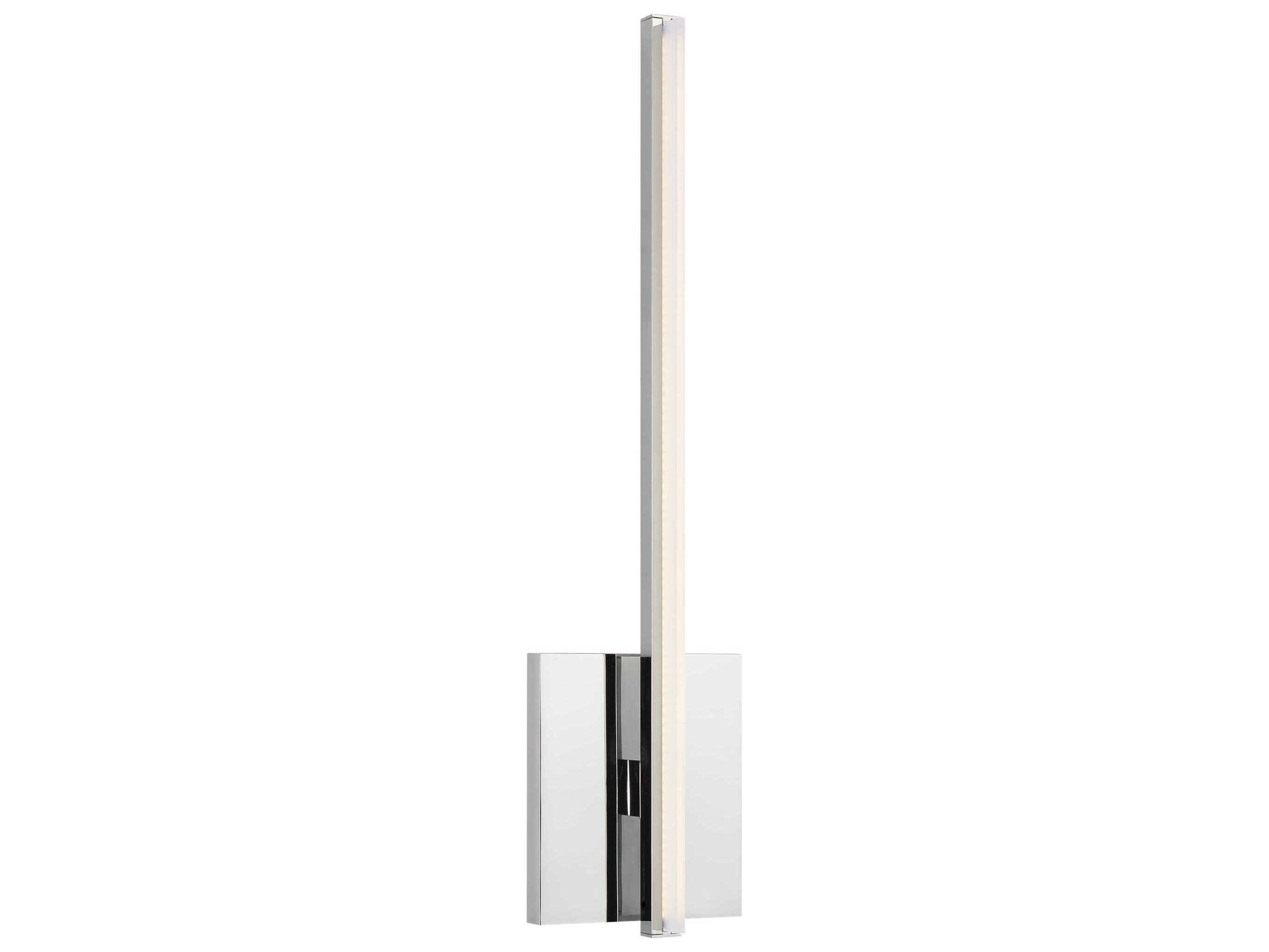 Visual Comfort Modern Kenway 1-Light Chrome Wall Sconce