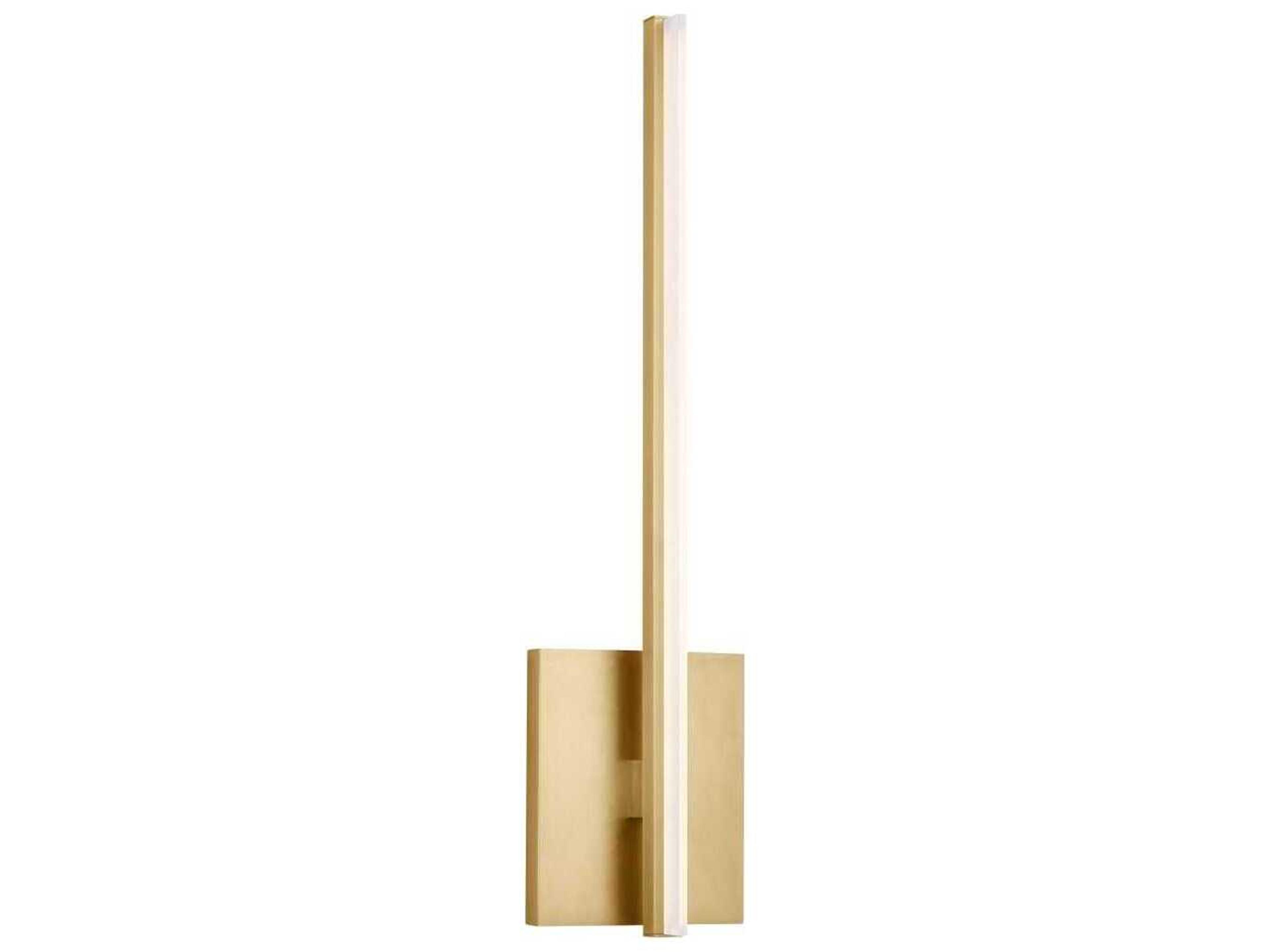 Visual Comfort Modern Kenway 1-Light Natural Brass Wall Sconce