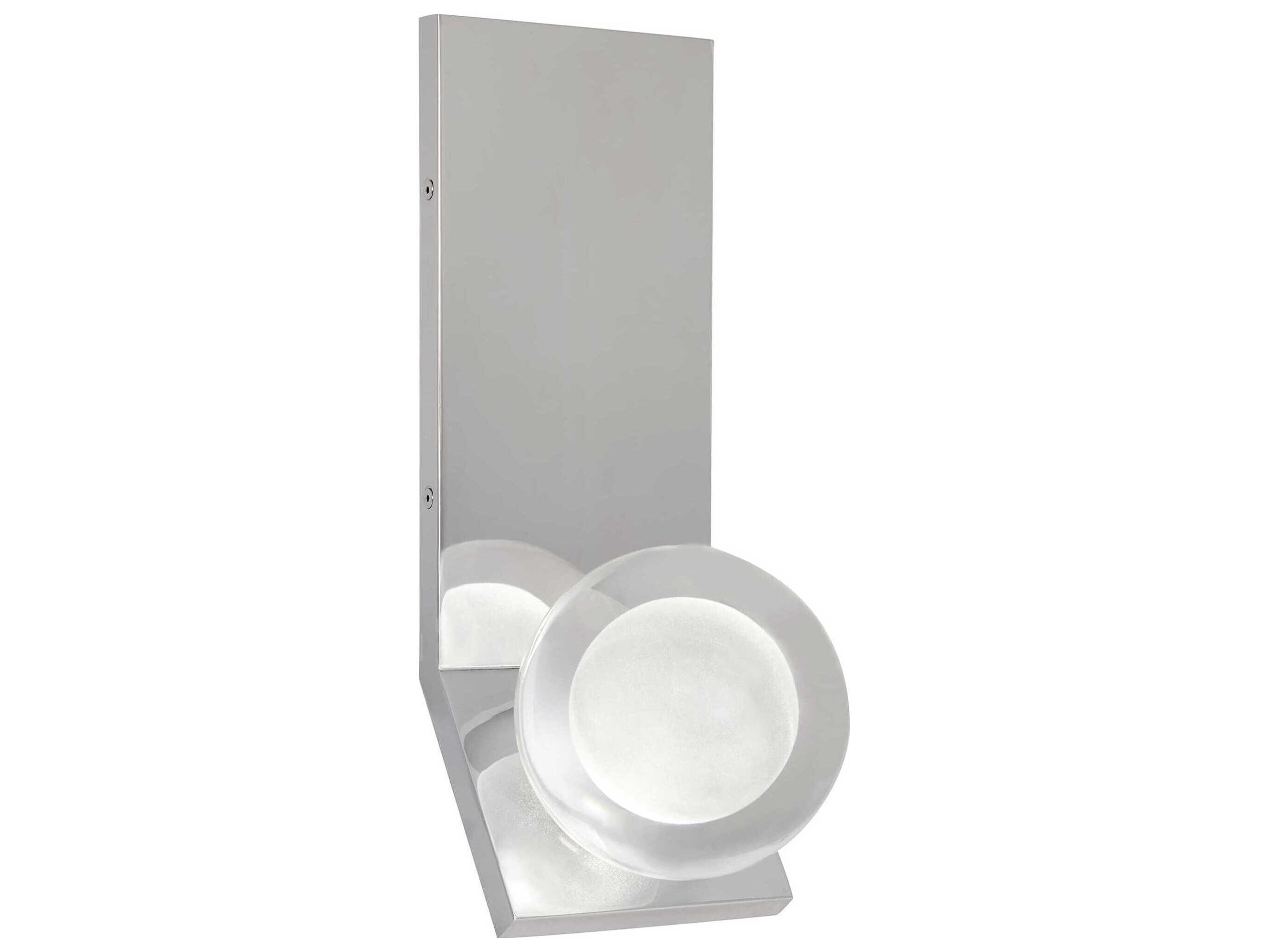 Visual Comfort Modern Mina 1-Light Polished Nickel Wall Sconce