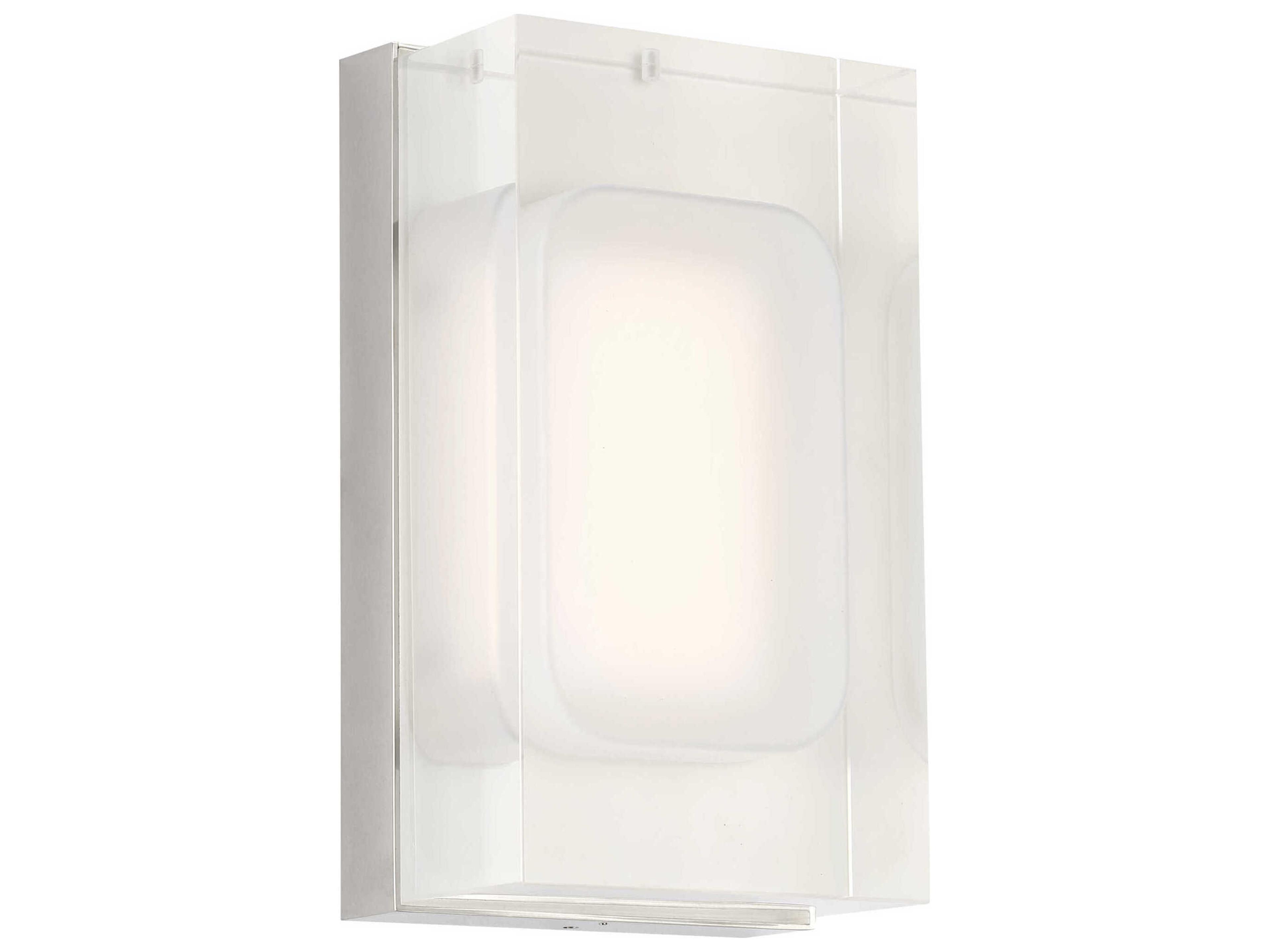 Visual Comfort Modern Milley 1-Light Polished Nickel Wall Sconce