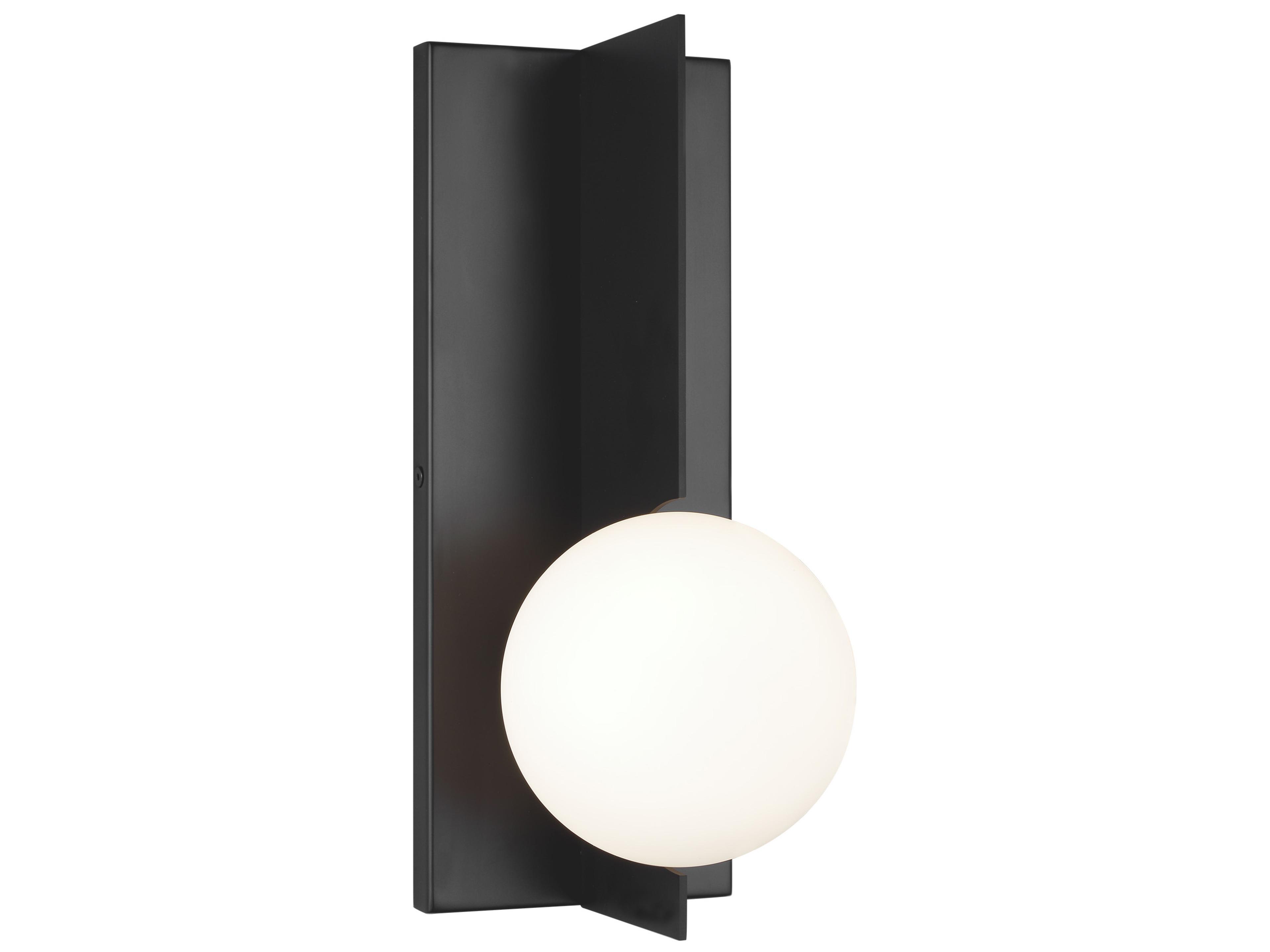 Visual Comfort Modern Orbel 1-Light Matte Black Wall Sconce