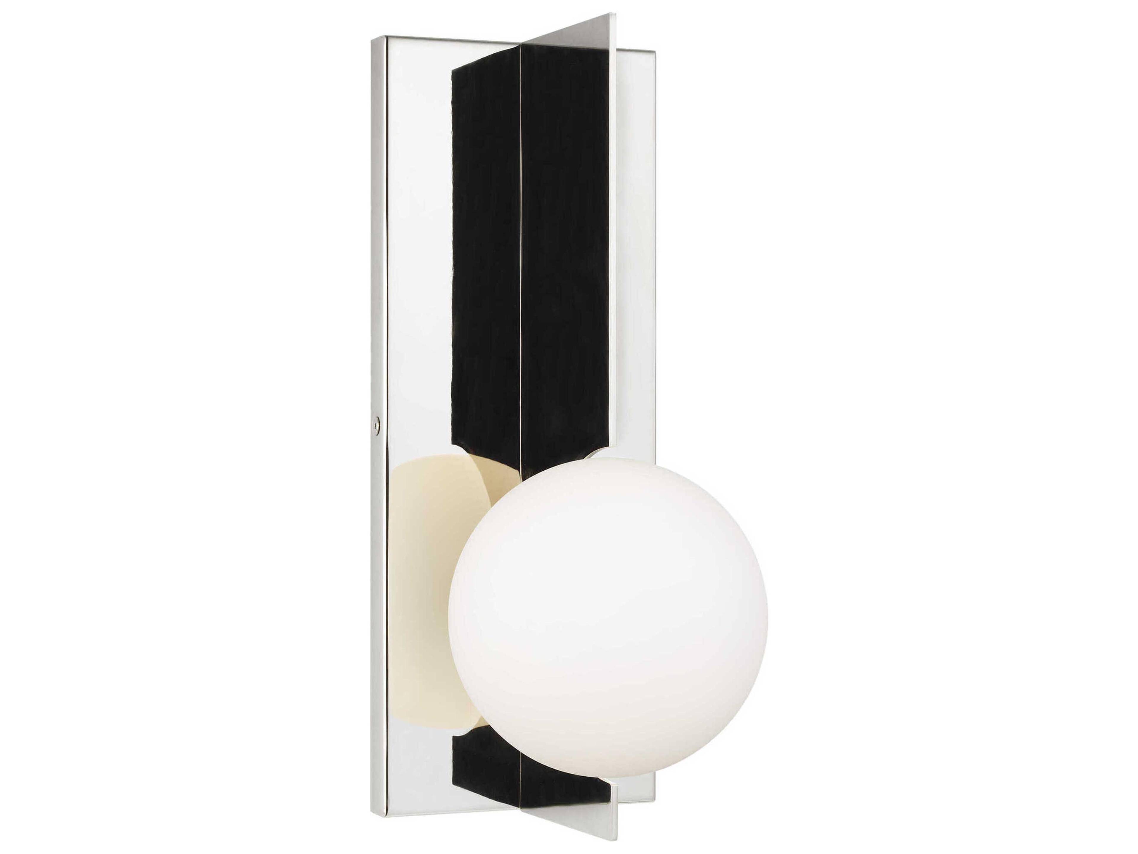 Visual Comfort Modern Orbel 1-Light Polished Nickel Wall Sconce