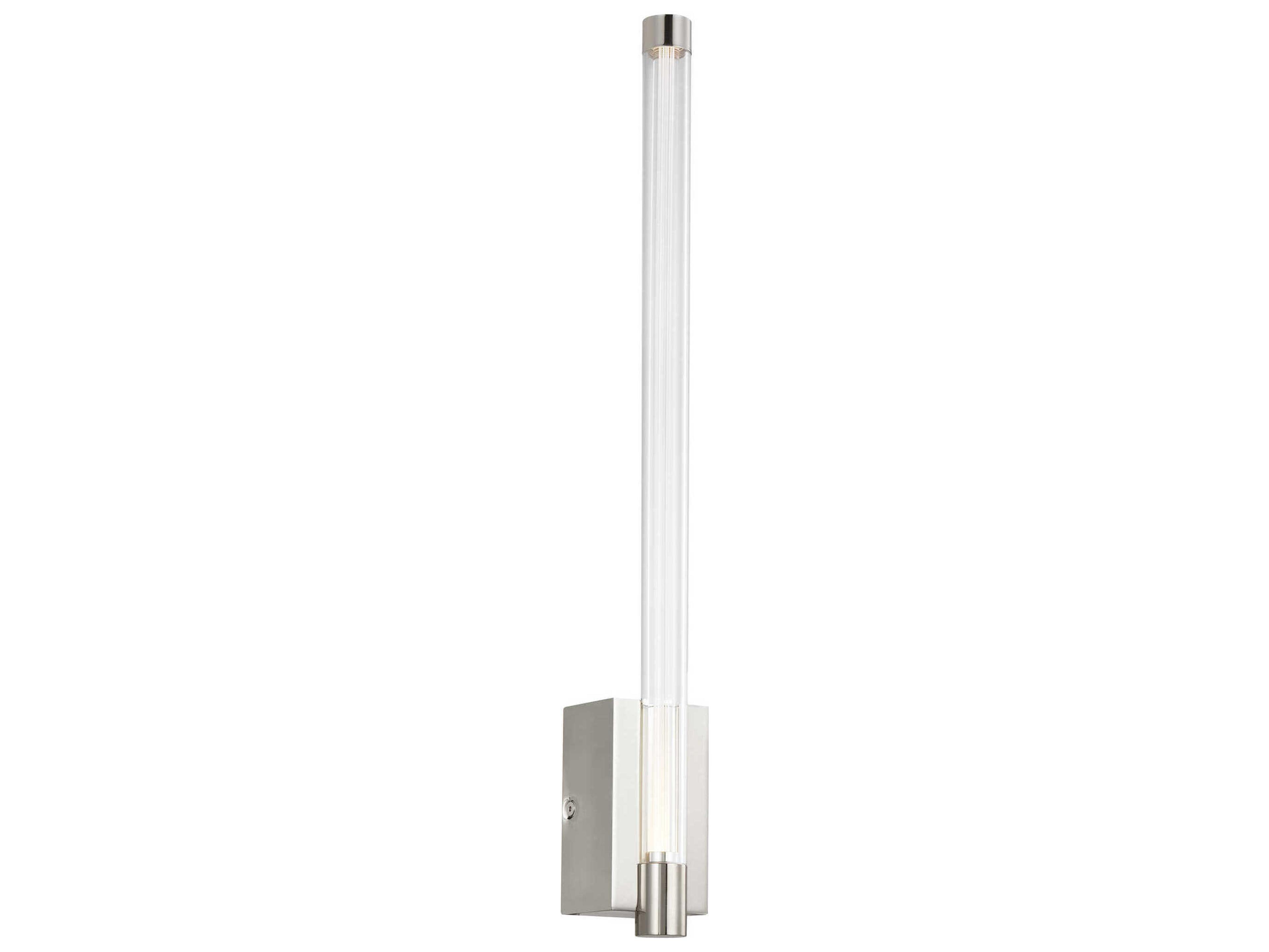 Visual Comfort Modern Phobos 1-Light Polished Nickel Wall Sconce