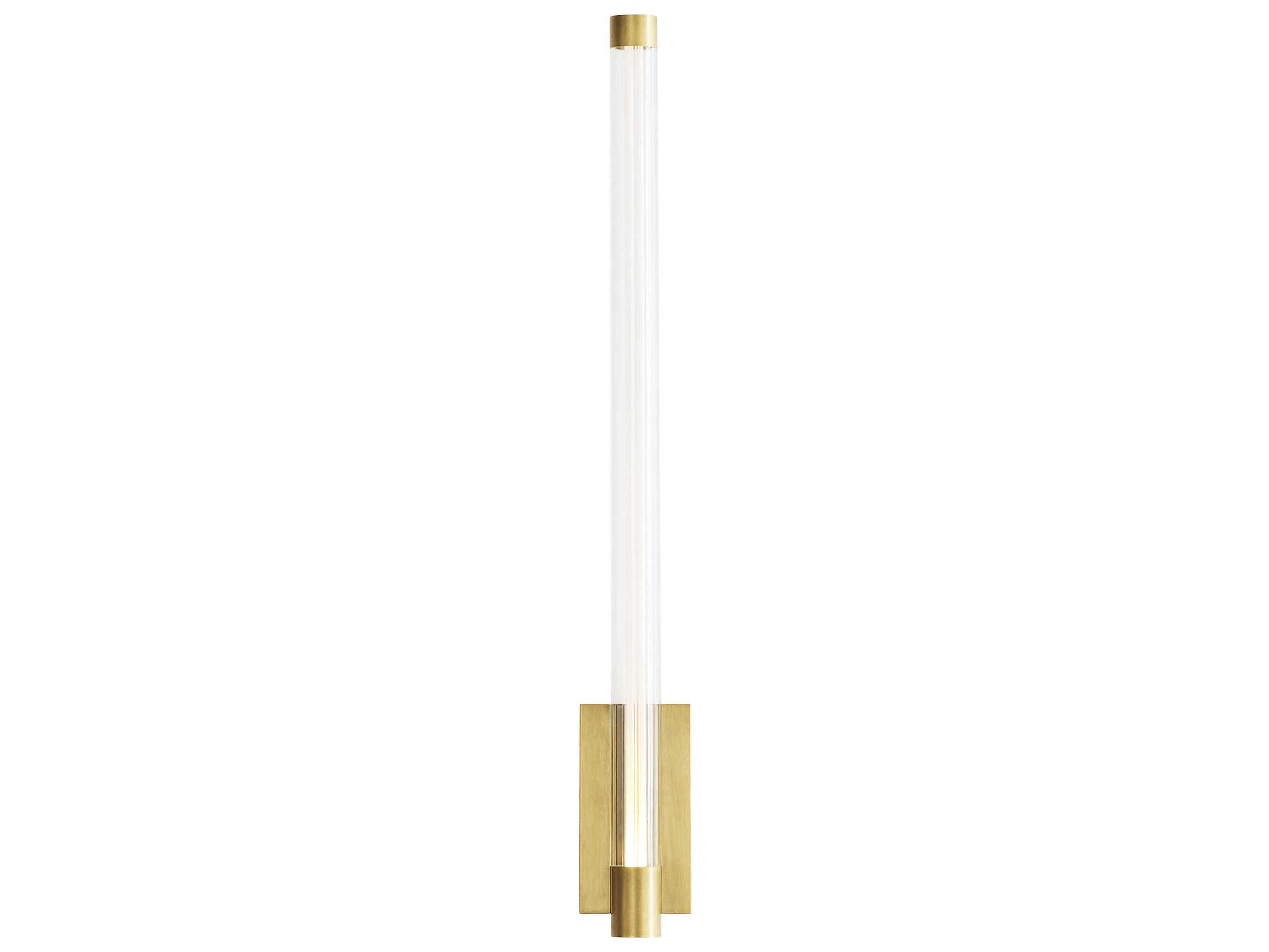 Visual Comfort Modern Phobos 1-Light Natural Brass Wall Sconce