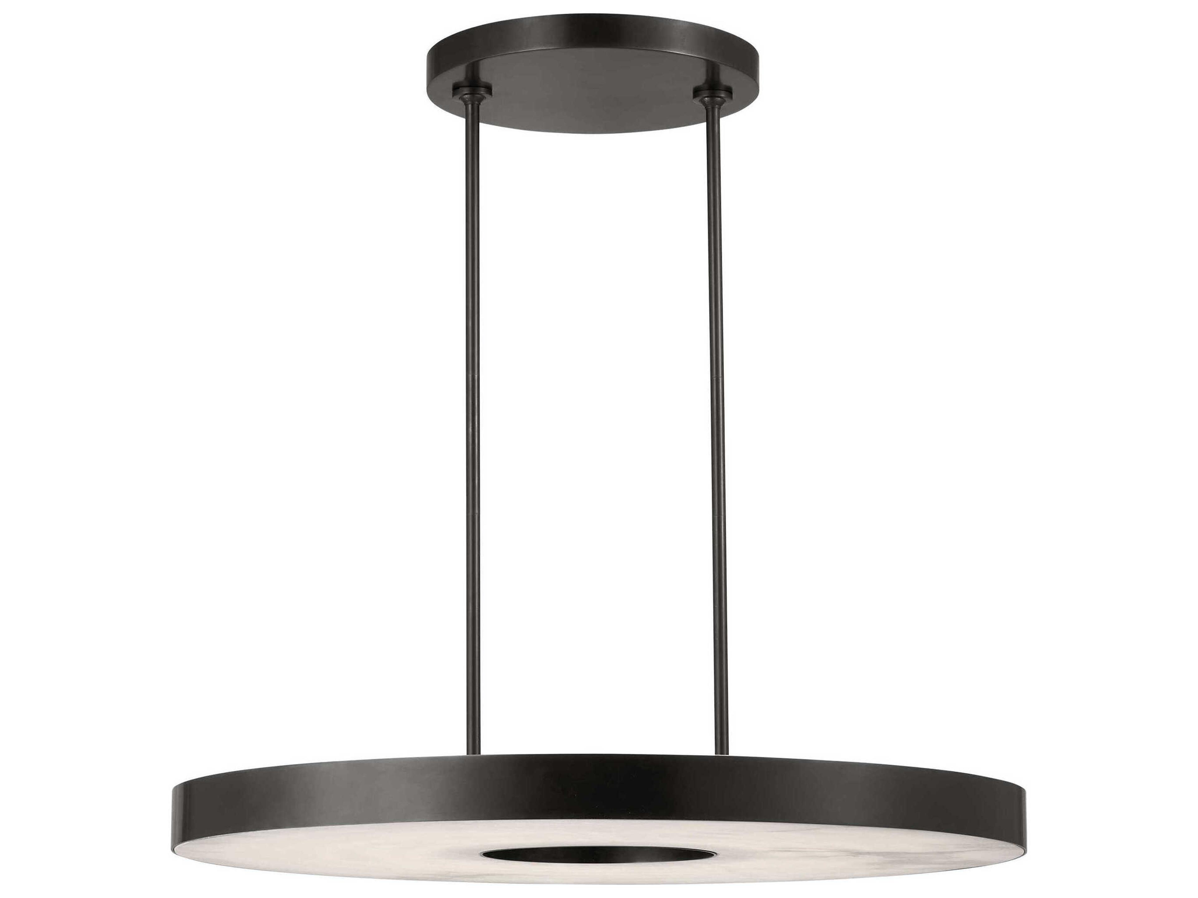 Visual Comfort Modern Wyllis 1-Light Bronze Round Pendant