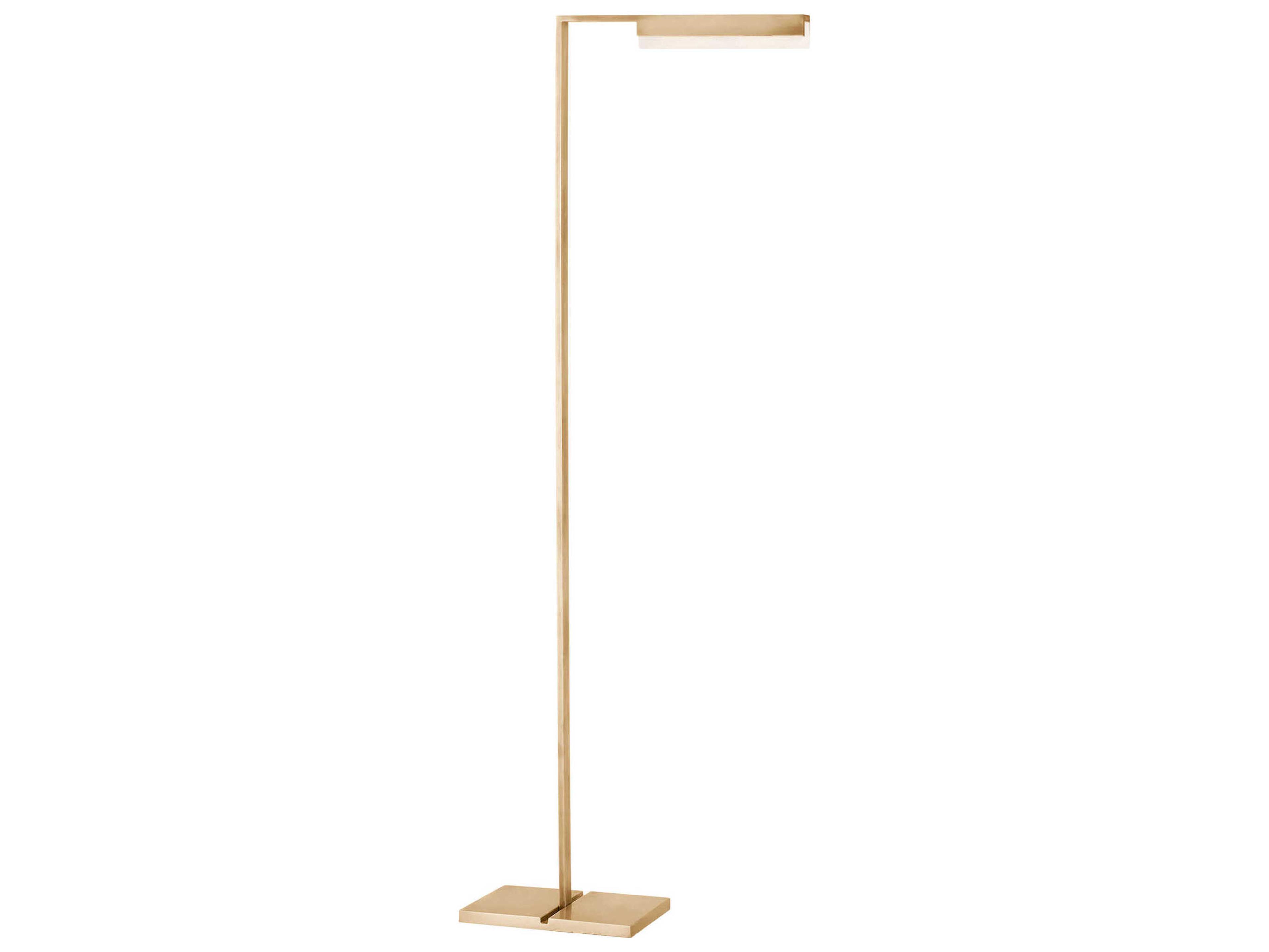 Visual Comfort Modern Linea Hand Rubbed Antique Brass Floor Lamp