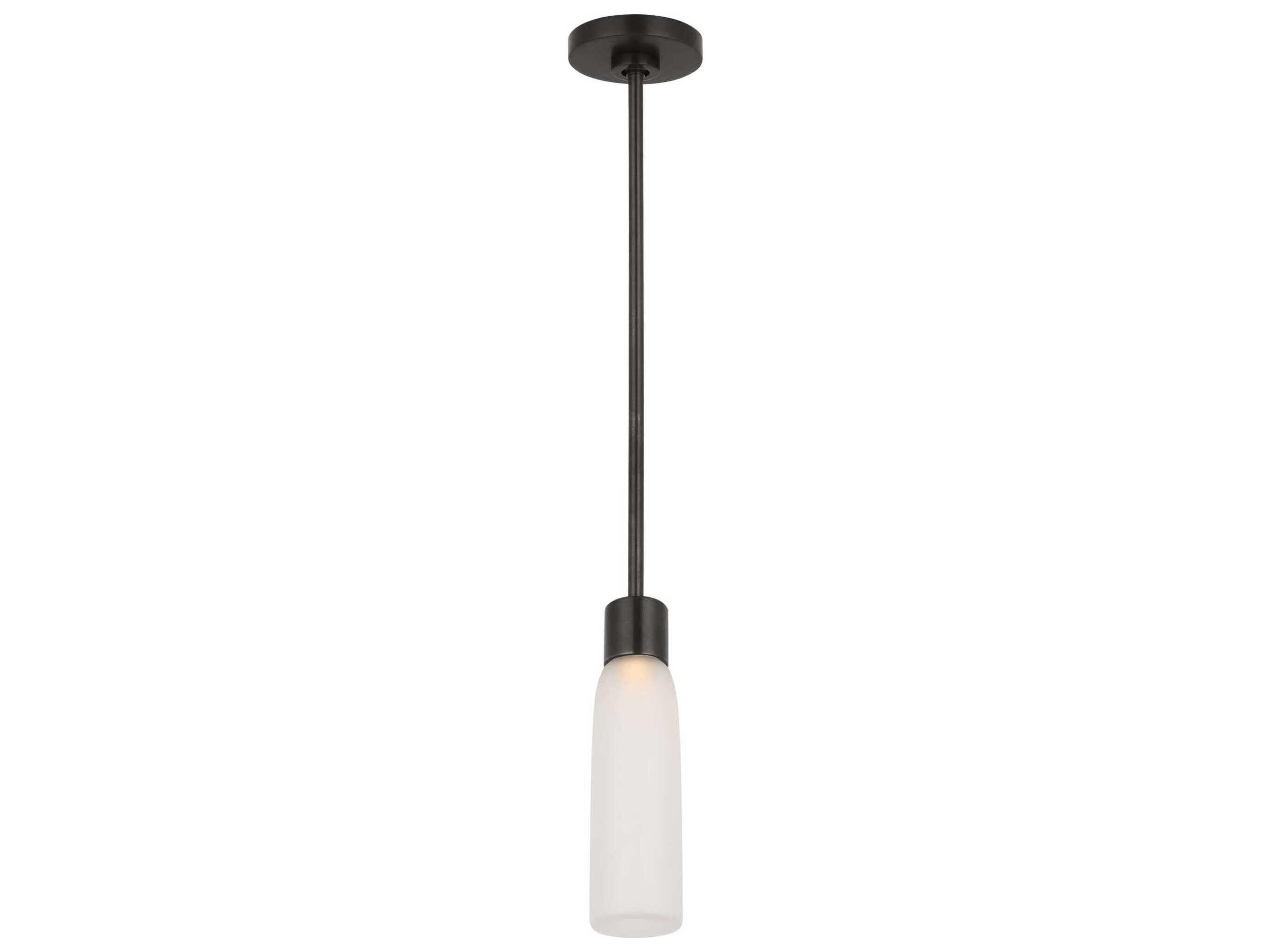 Visual Comfort Modern Volver 1-Light Bronze Mini Pendant