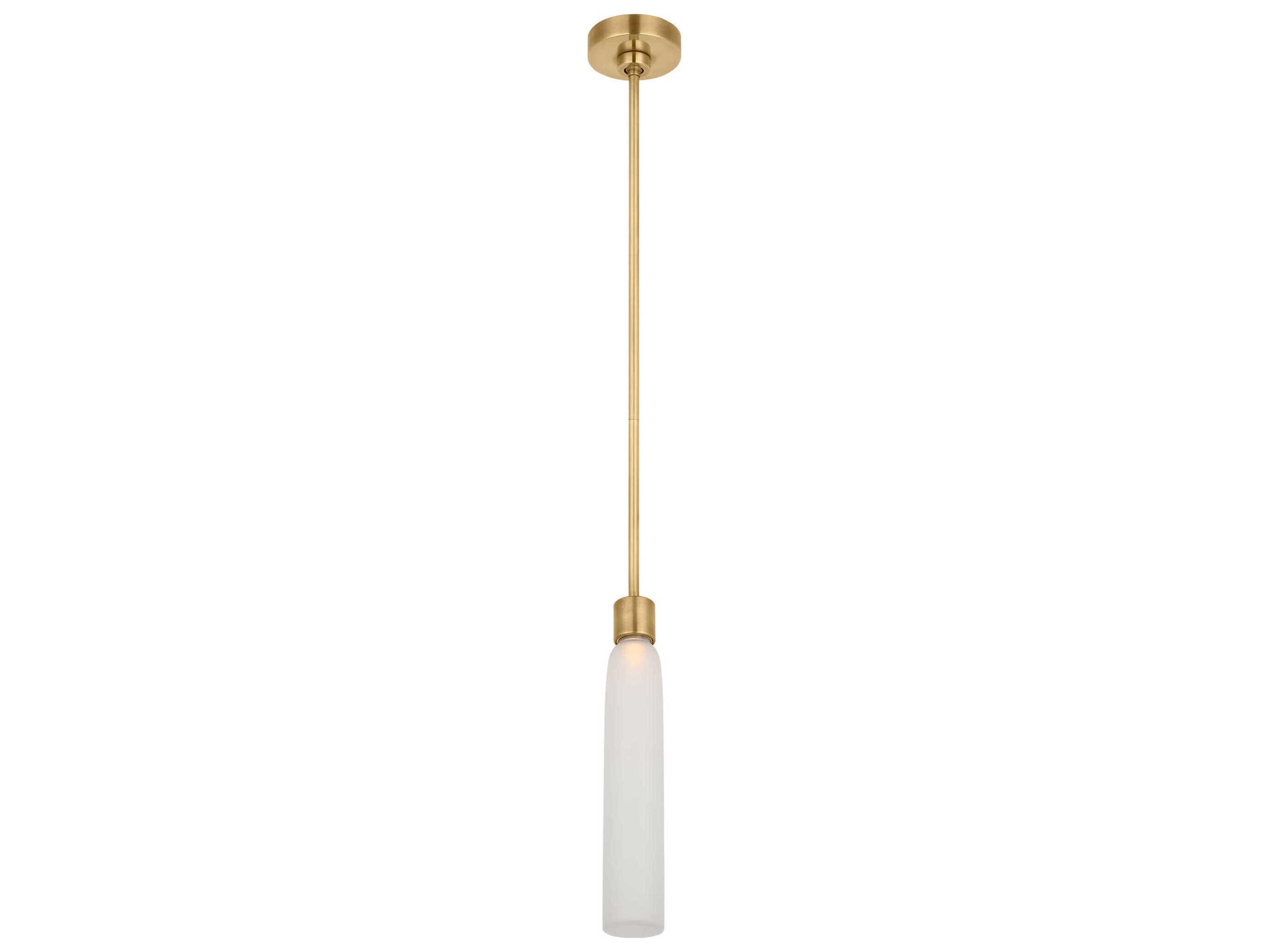 Visual Comfort Modern Volver 1-Light Hand Rubbed Antique Brass Mini Pendant