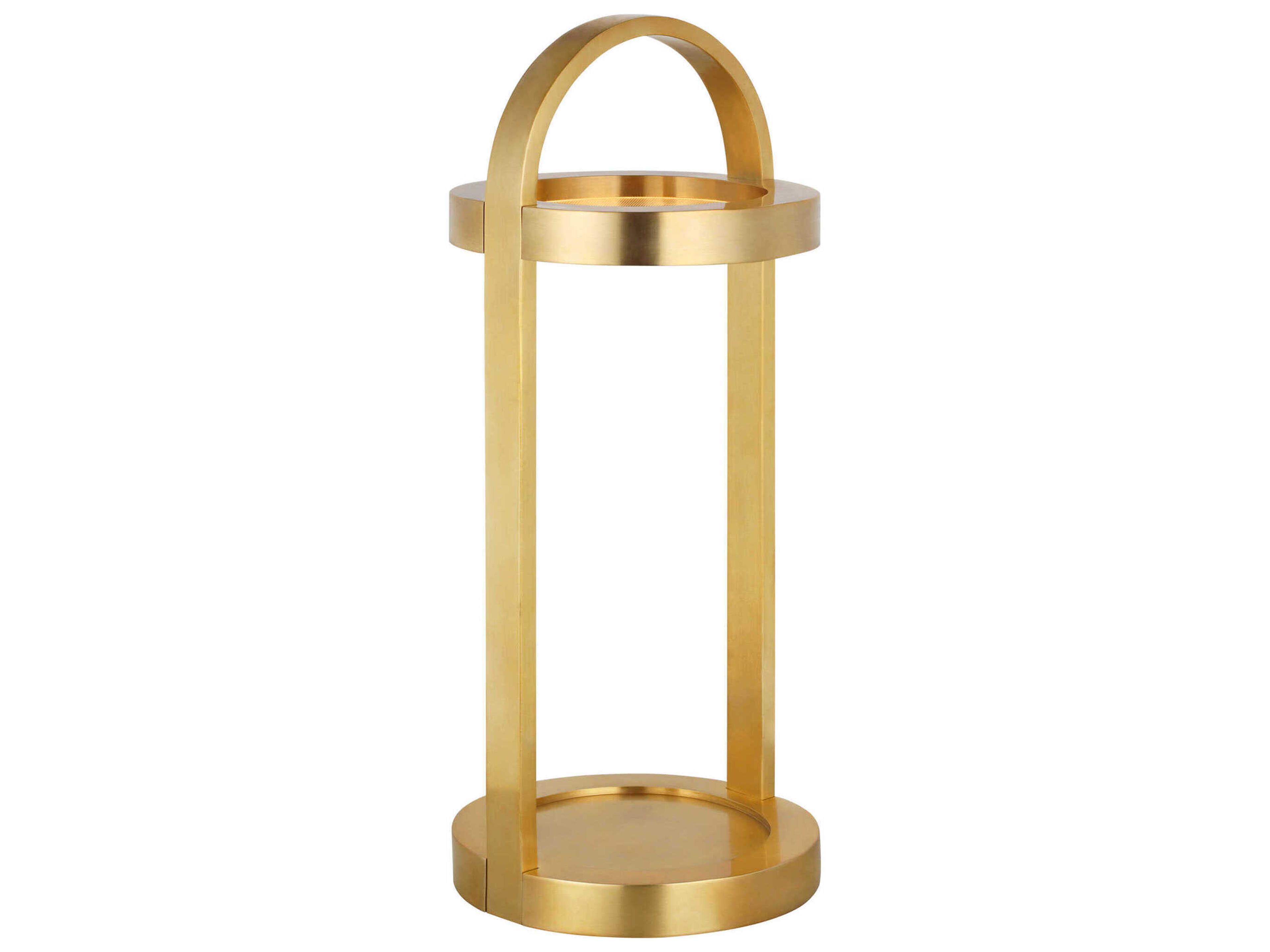 Visual Comfort Modern Cerne Hand Rubbed Antique Brass Table Lamp