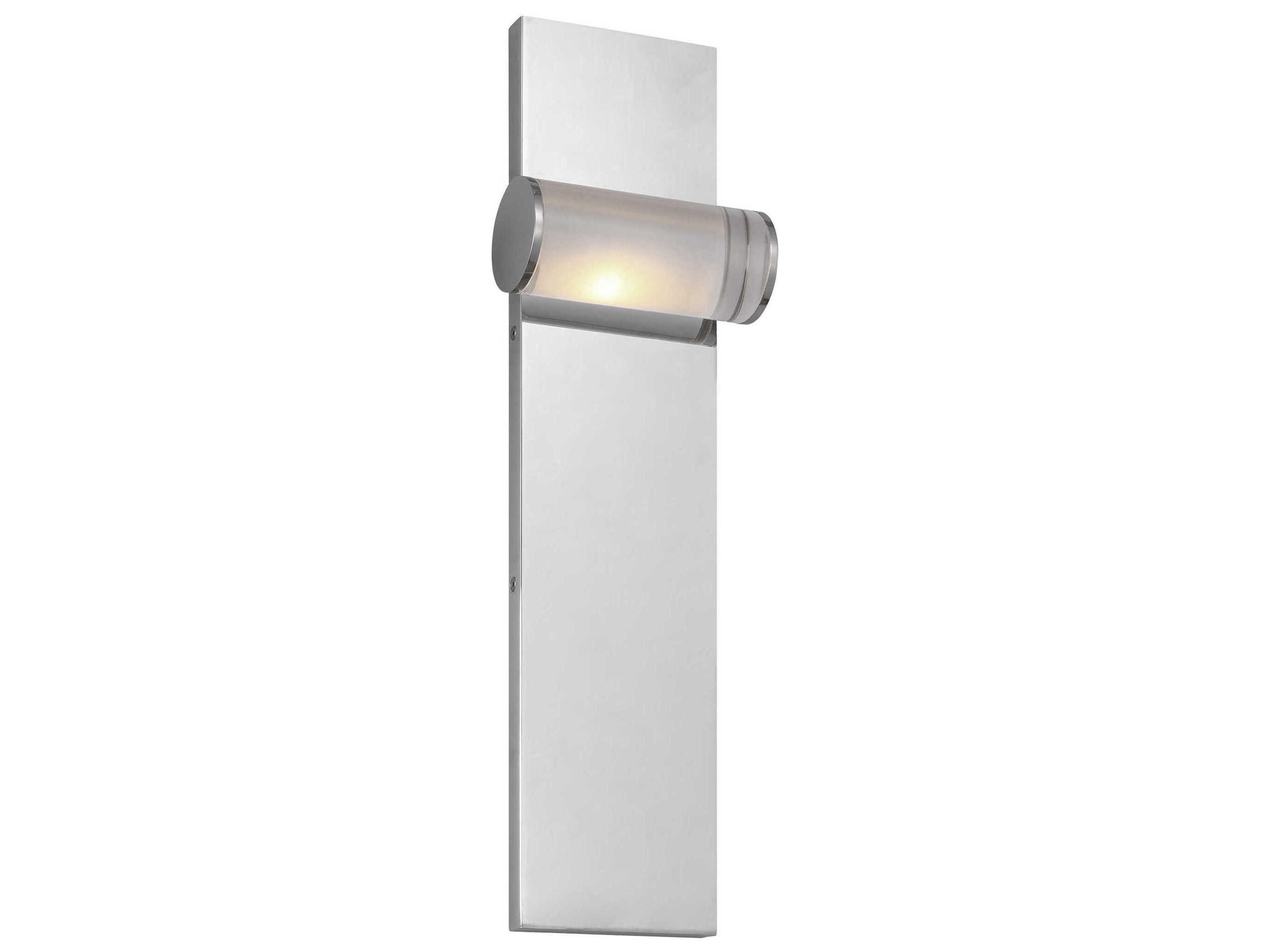 Visual Comfort Modern Esfera 1-Light Polished Nickel Wall Sconce