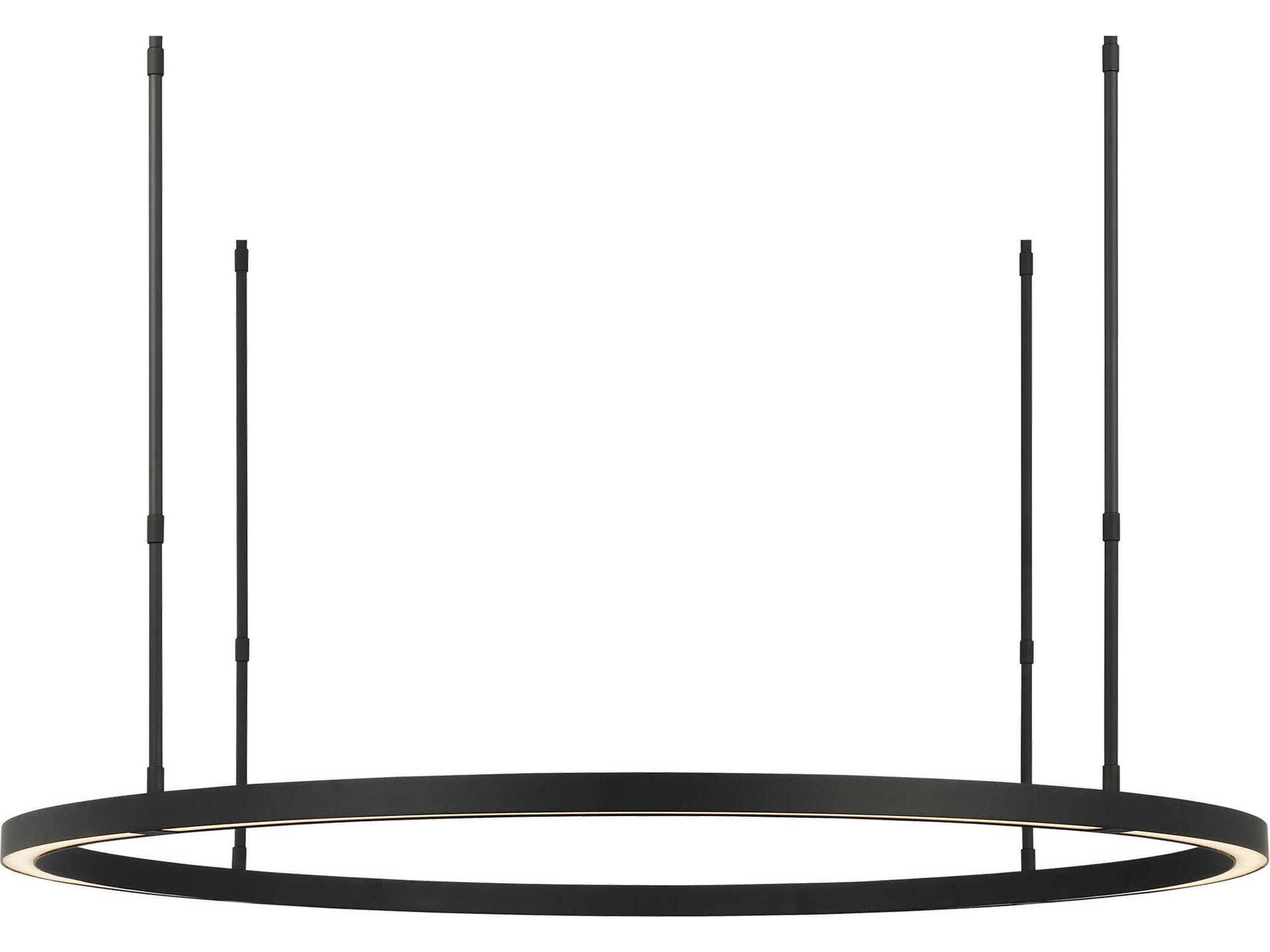 Visual Comfort Modern Stagger 1-Light Nightshade Black Pendant