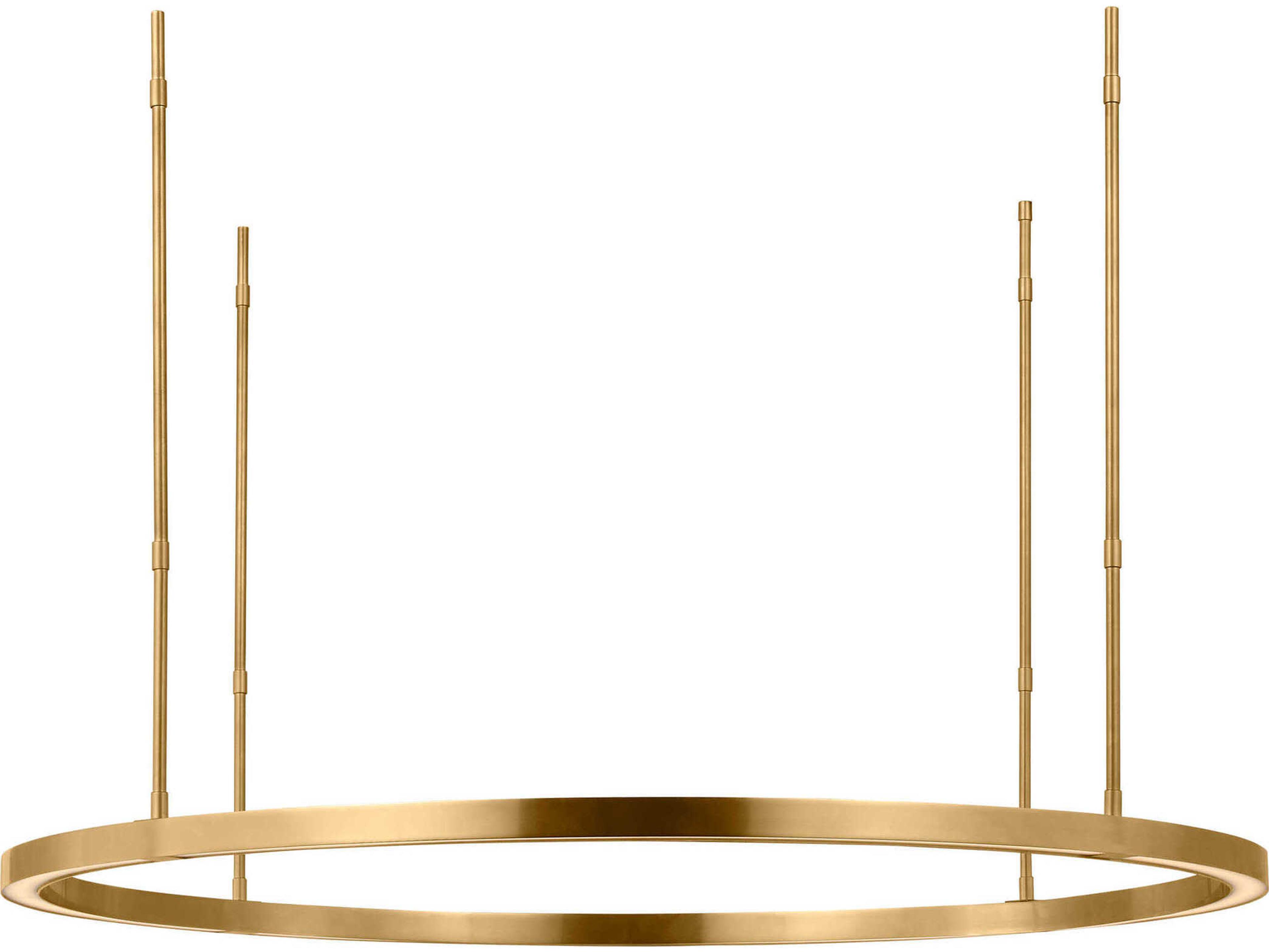 Visual Comfort Modern Stagger 1-Light Hand Rubbed Antique Brass Pendant