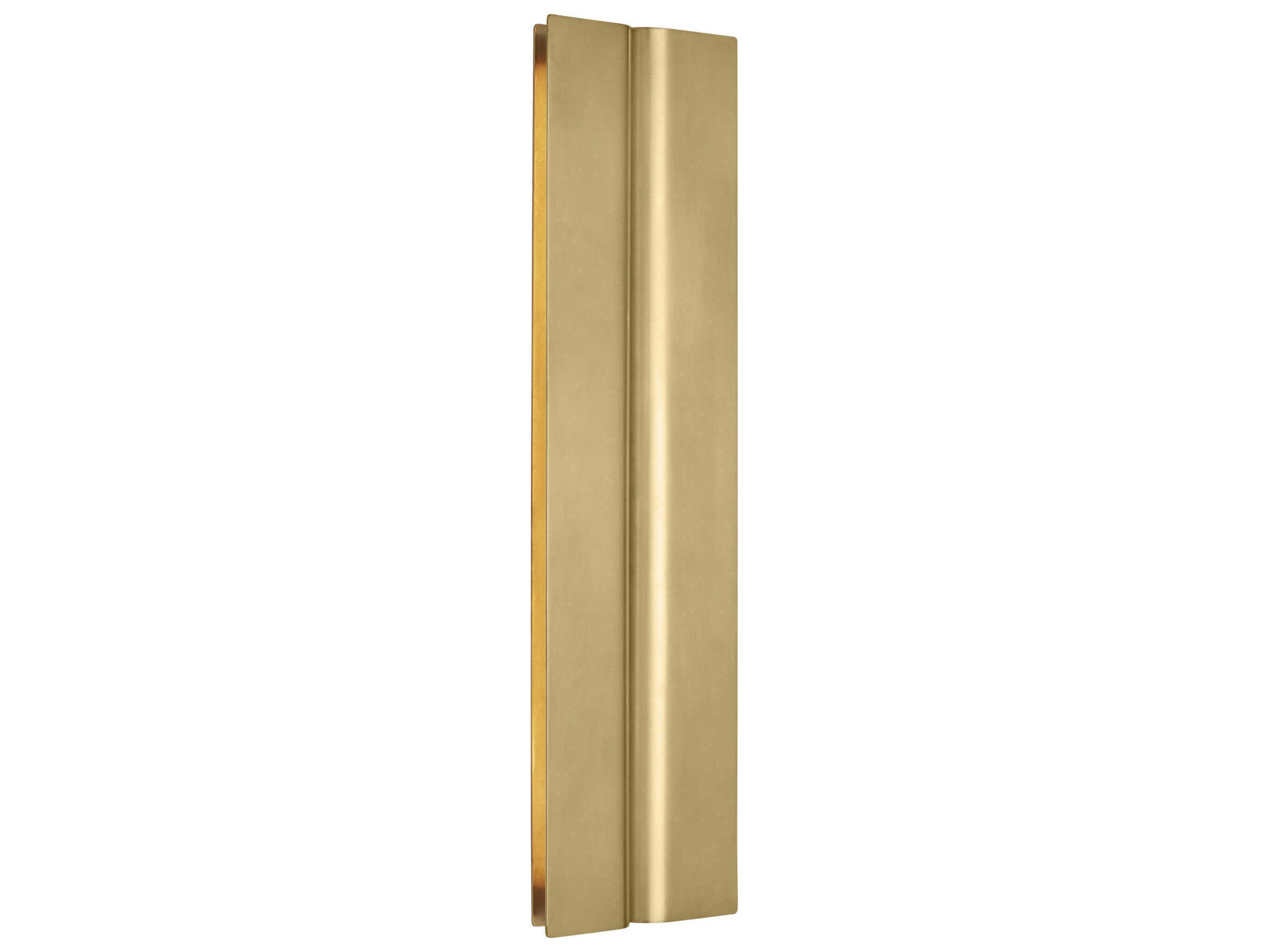 Visual Comfort Modern Cloak 1-Light Brass Vanity Light