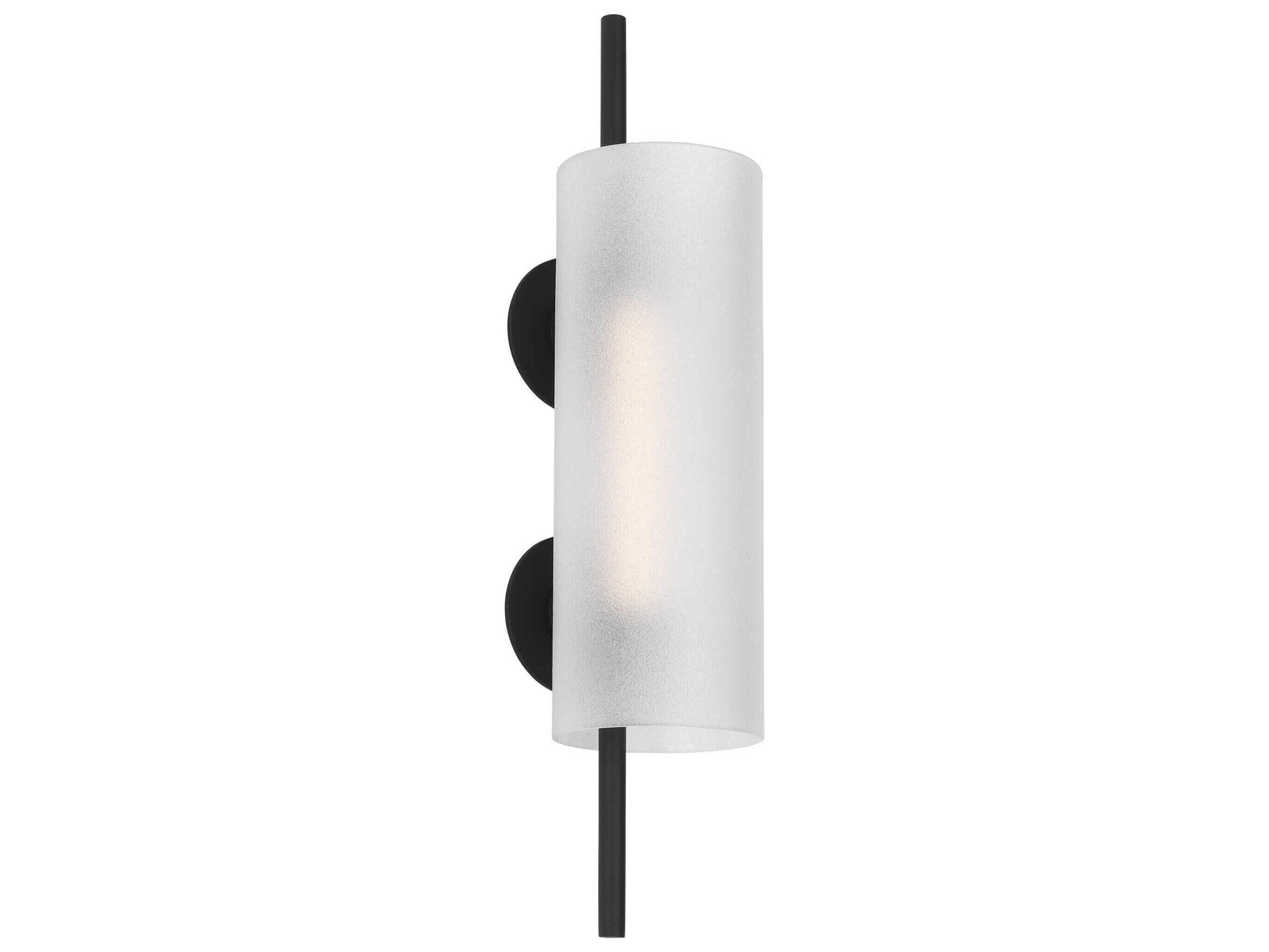 Visual Comfort Modern Trace 1-Light Nightshade Black Wall Sconce