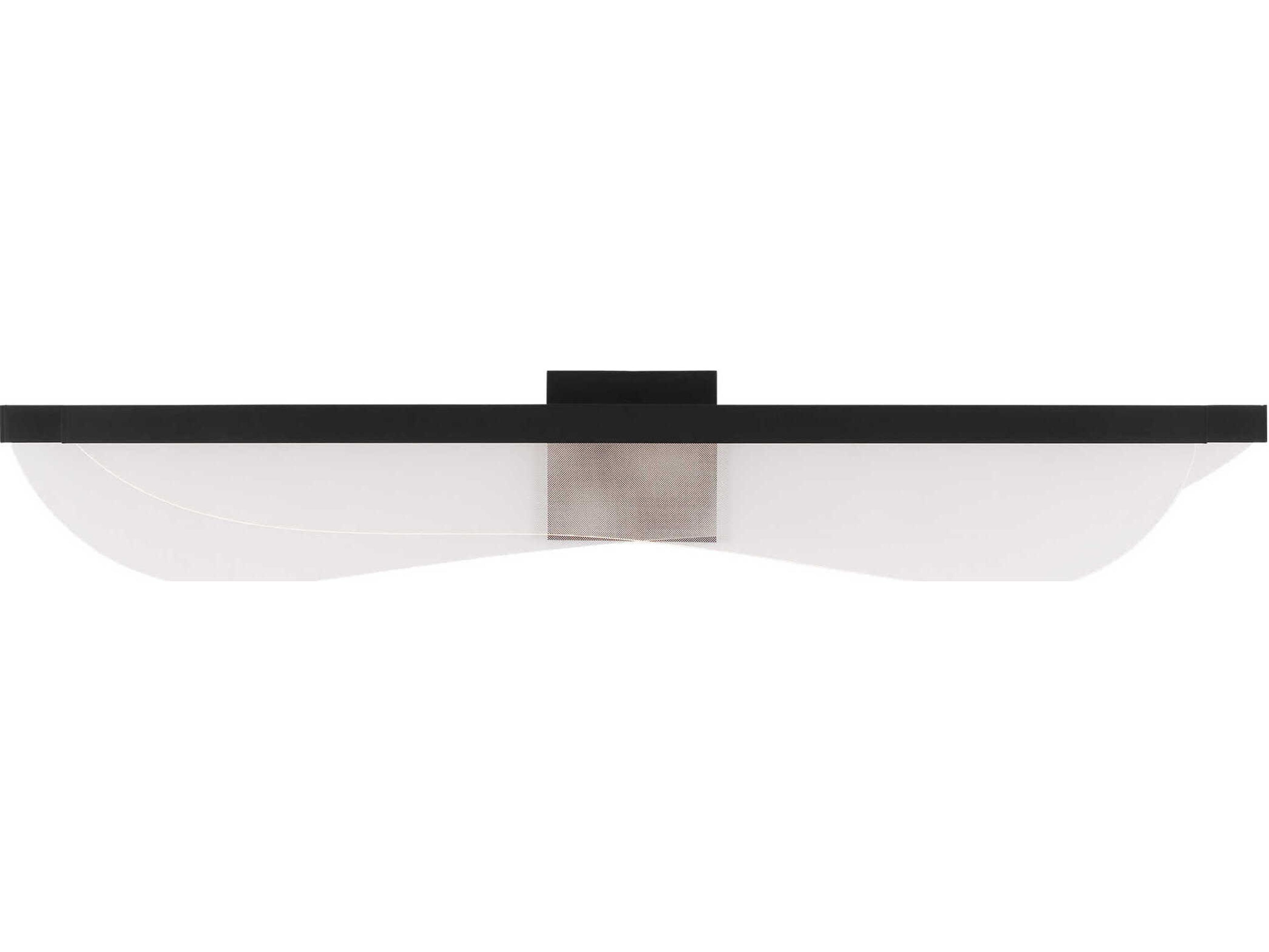 Visual Comfort Modern Nyra 1-Light Nightshade Black Vanity Light