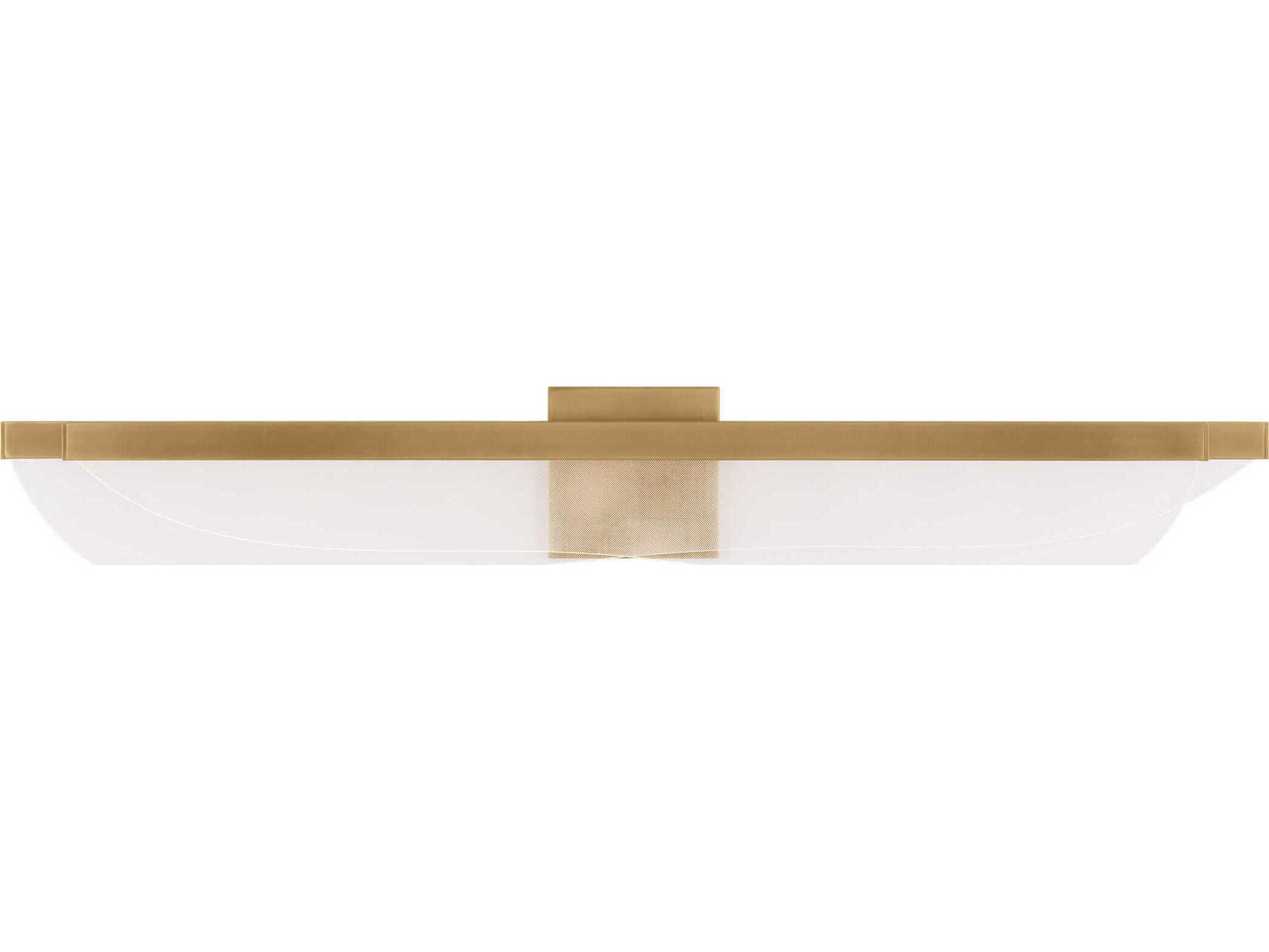 Visual Comfort Modern Nyra 1-Light Plated Brass Vanity Light
