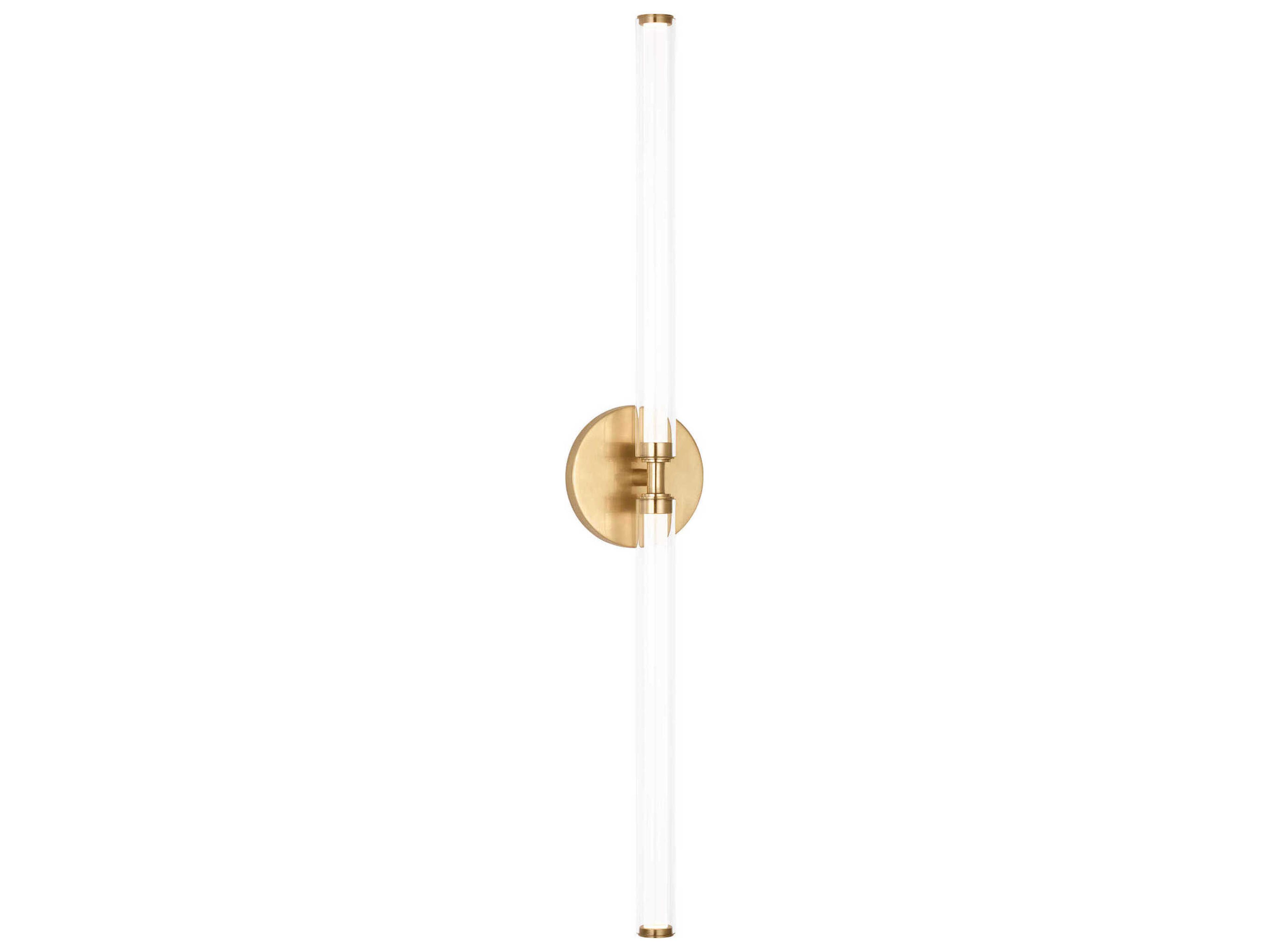 Visual Comfort Modern Poza 2-Light Brass Vanity Light