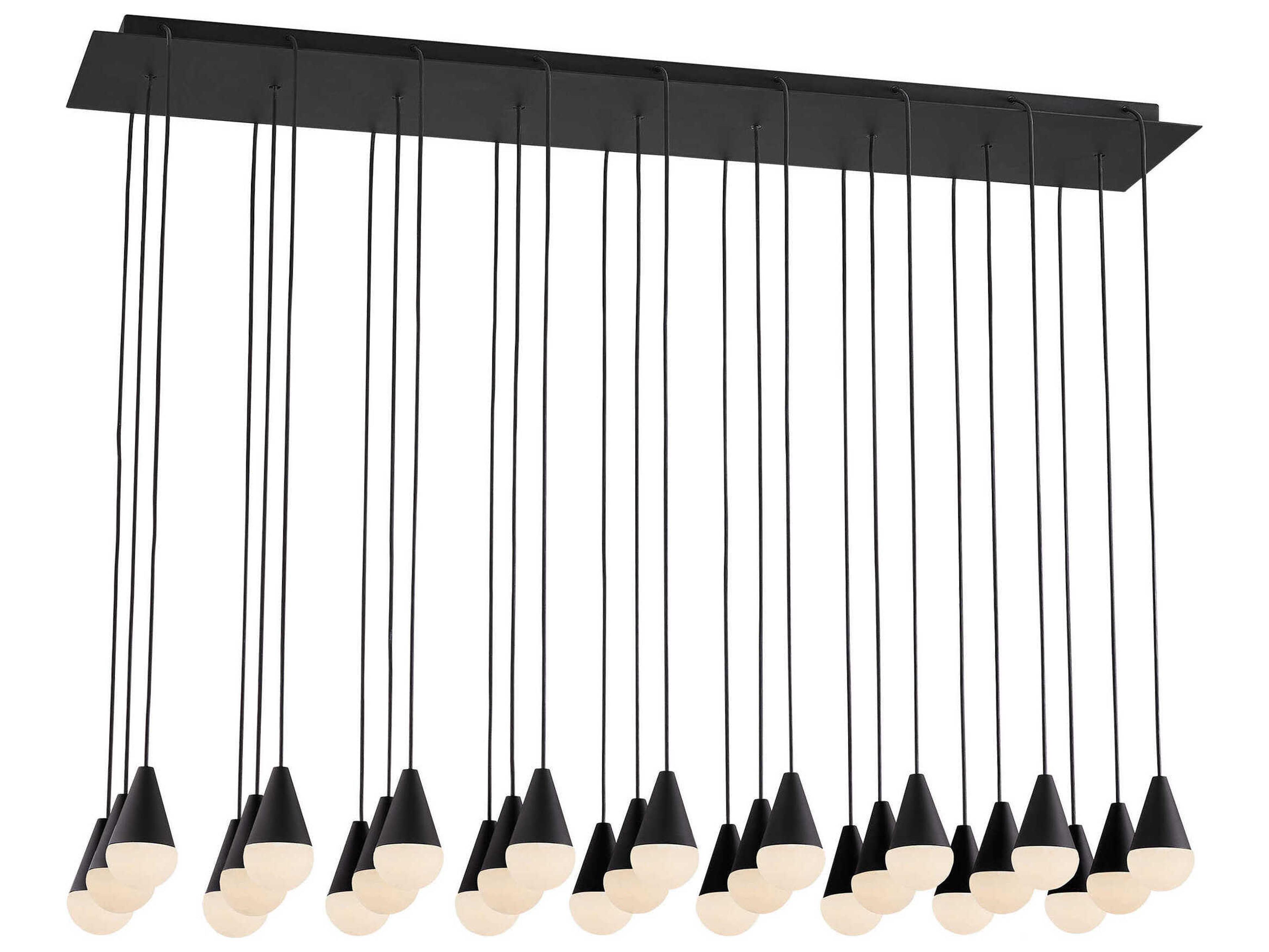 Visual Comfort Modern Cupola 27-Light Nightshade Black Island Pendant