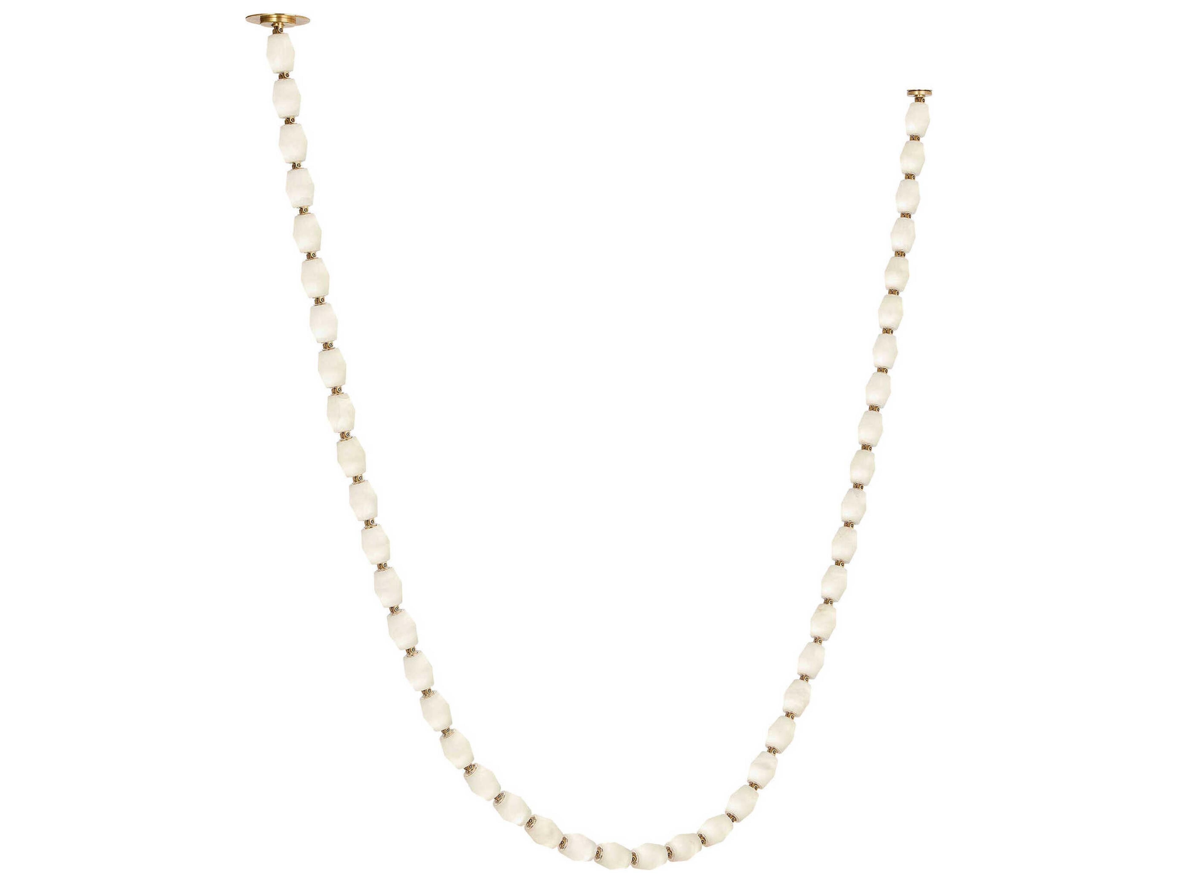 Visual Comfort Modern Collier 1-Light Hand Rubbed Antique Brass Linear Chandelier