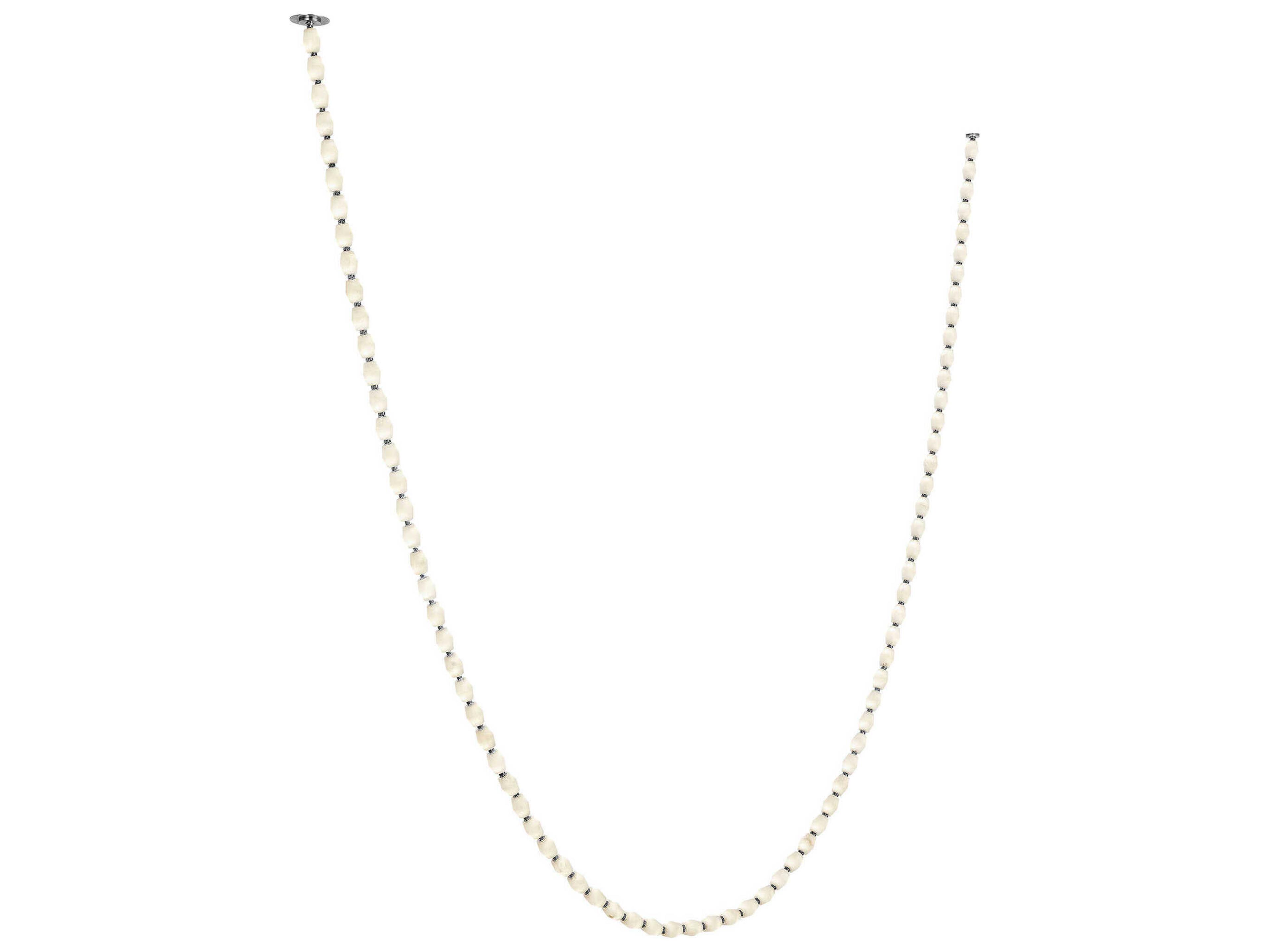 Visual Comfort Modern Collier 1-Light Polished Nickel Linear Chandelier