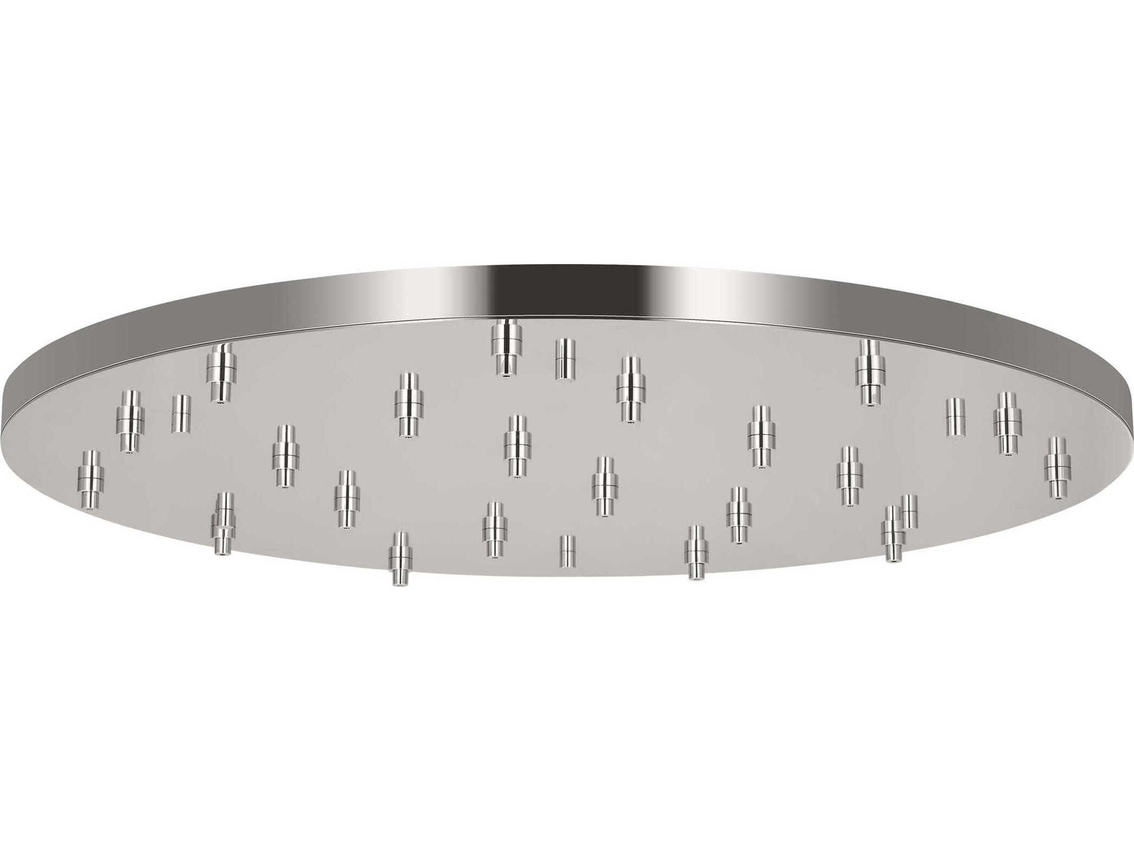 Visual Comfort Modern Multiport Polished Nickel 21-Light Mount