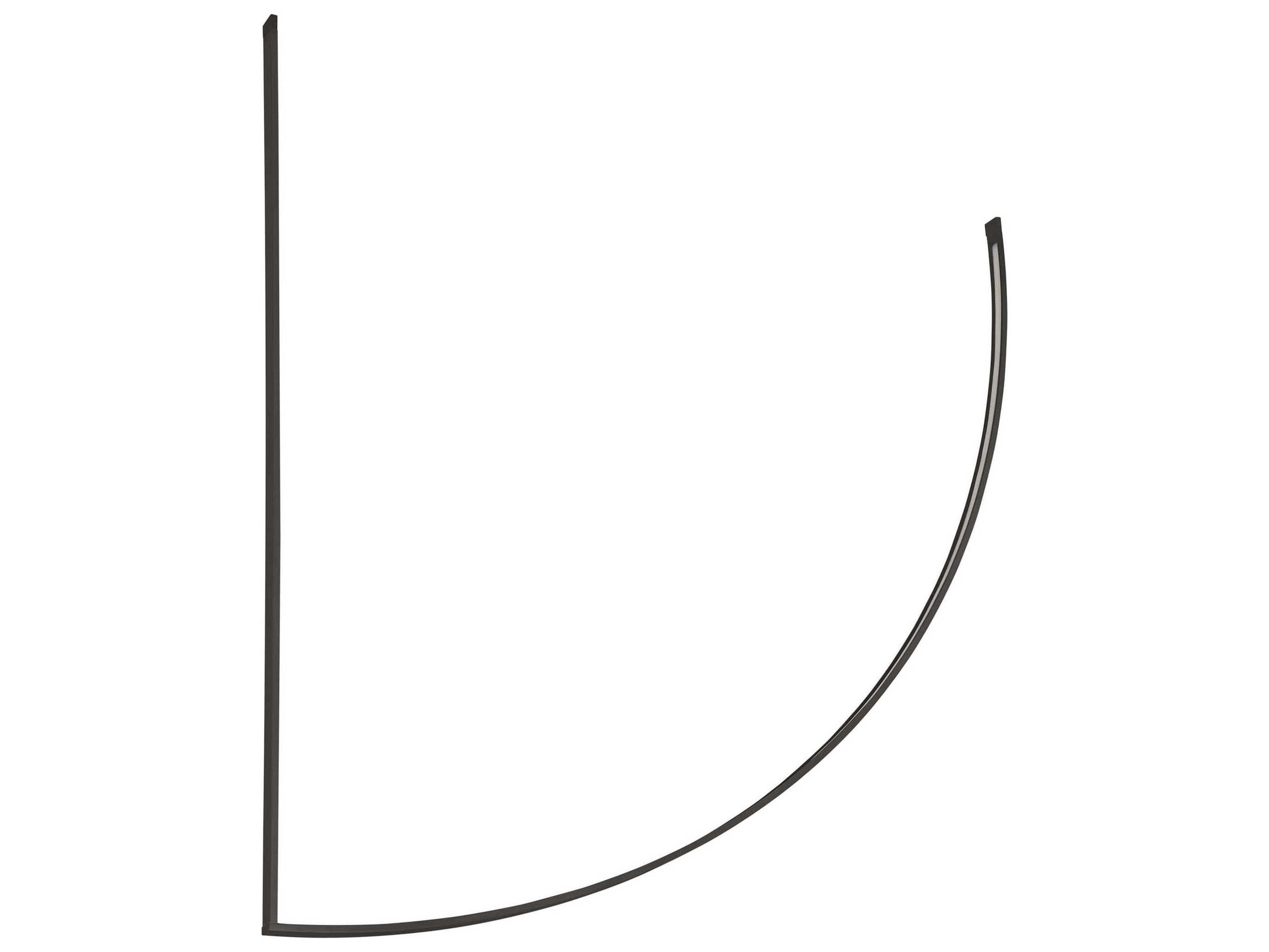 Visual Comfort Modern Baku 1-Light Nightshade Black Linear Chandelier