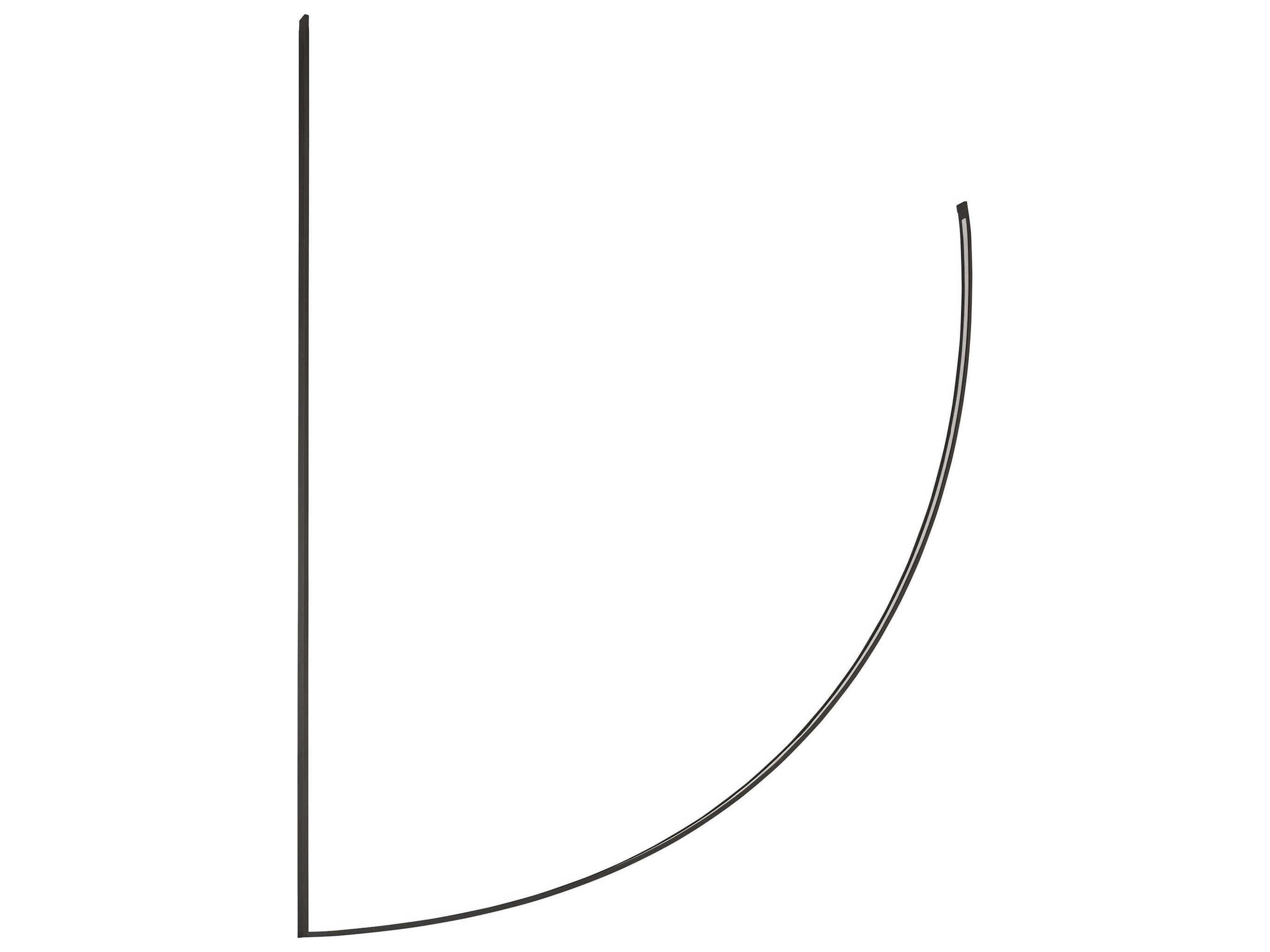 Visual Comfort Modern Baku 1-Light Nightshade Black Linear Chandelier