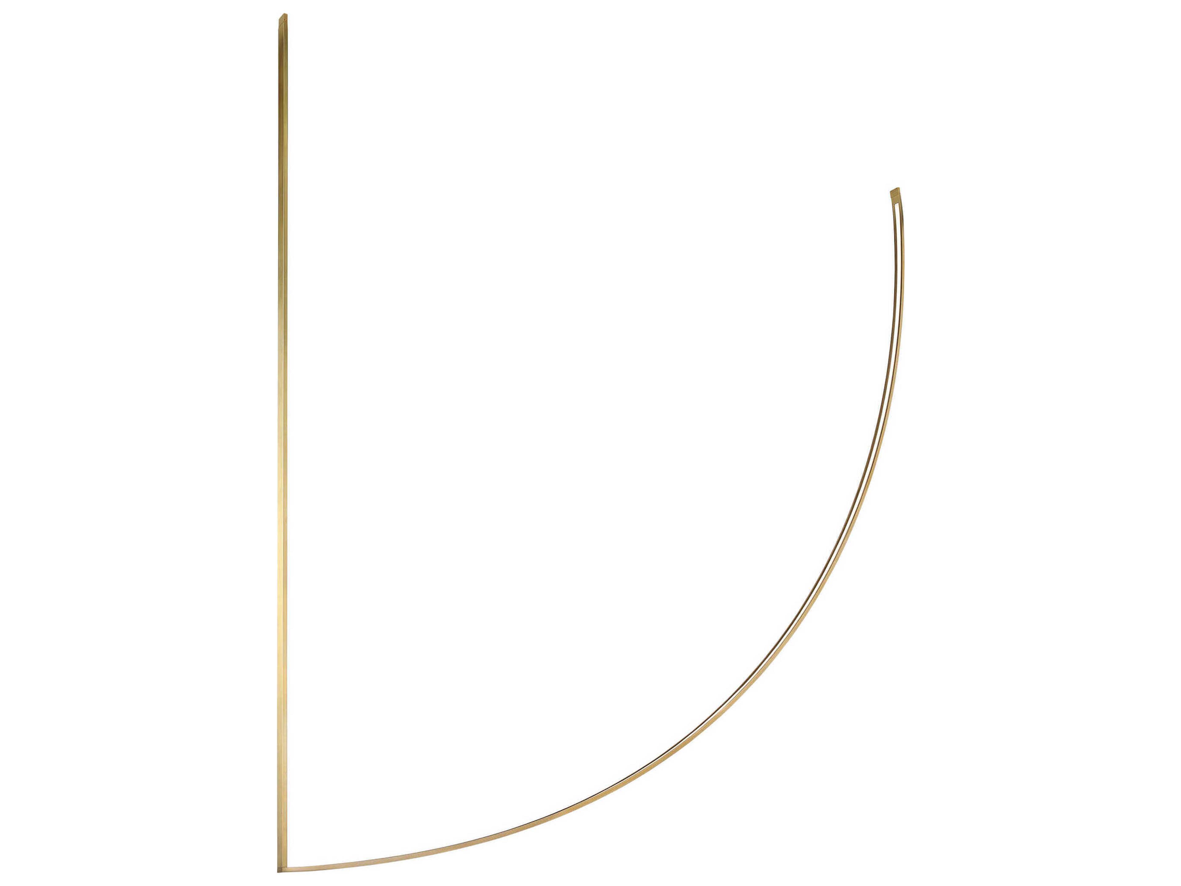 Visual Comfort Modern Baku 1-Light Hand Rubbed Antique Brass Linear Chandelier