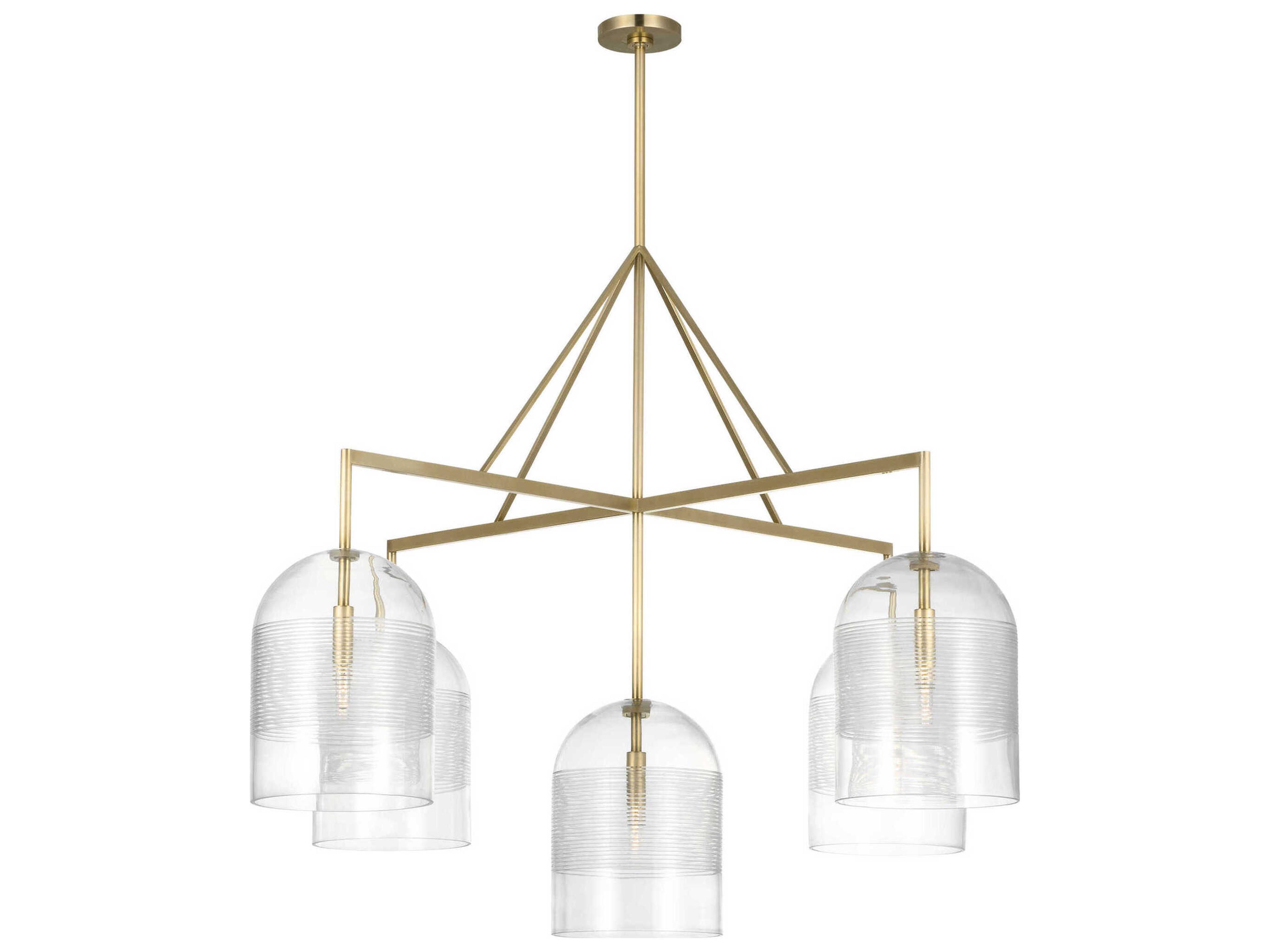Leano 5-Light Brass Candelabra Chandelier